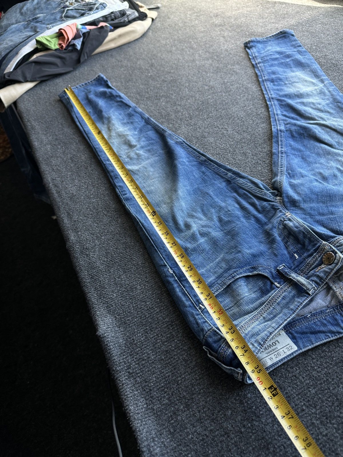 Diesel 🚨 DIESEL AVANT GARDE GOTHIC WOMEN JEANS LOGO IFSIXWASNINE Size 26" / US 2 / IT 38 - 12 Thumbnail