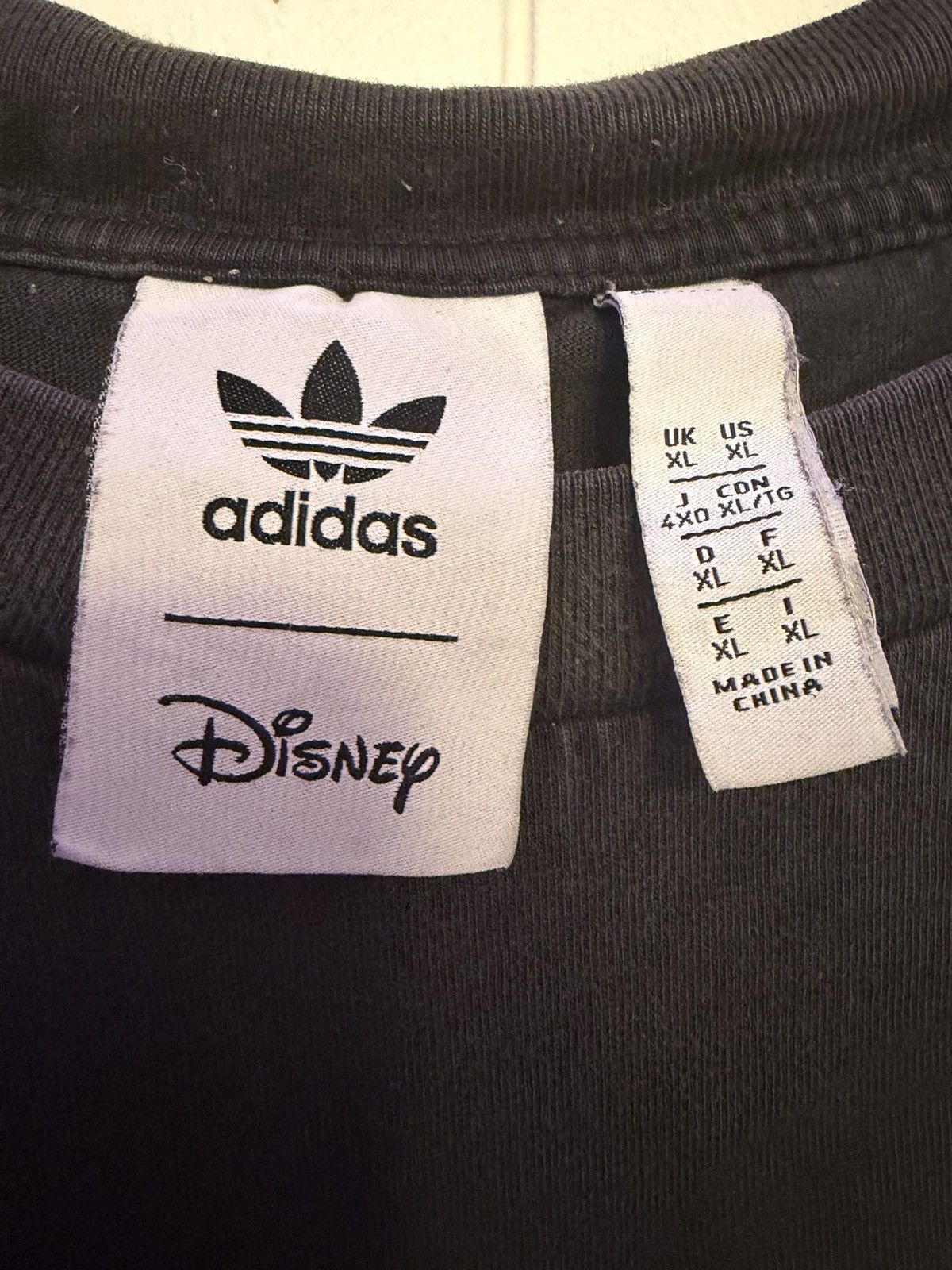 Adidas Adidas x Disney black embroidered Goofy t-shirt Size US XL / EU 56 / 4 - 5 Thumbnail