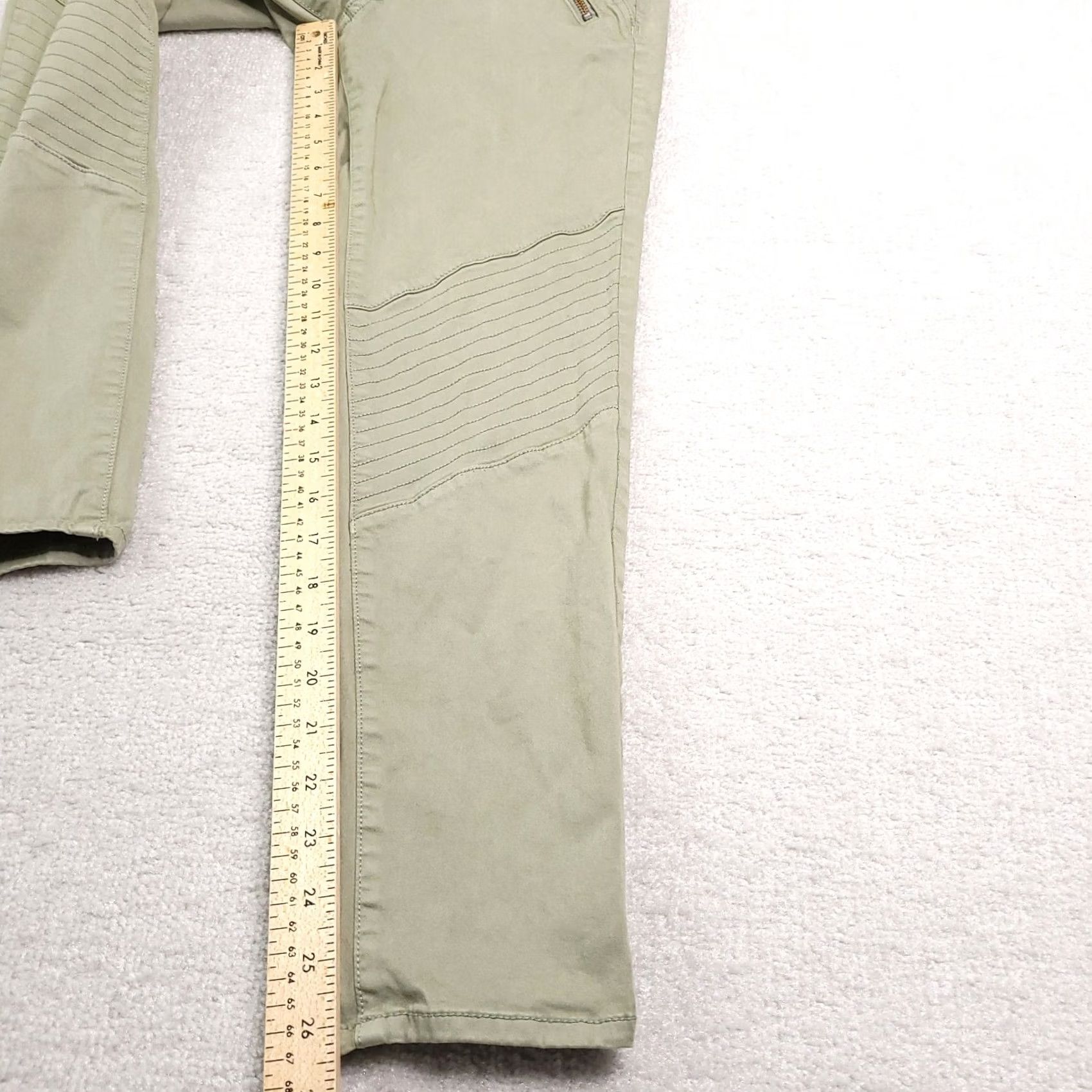 American Eagle Outfitters American Eagle Green Jegging Crop Super Stretch Women's 6 Hiking Outdoor Zipper Size 28" / US 6 / IT 42 - 7 Thumbnail