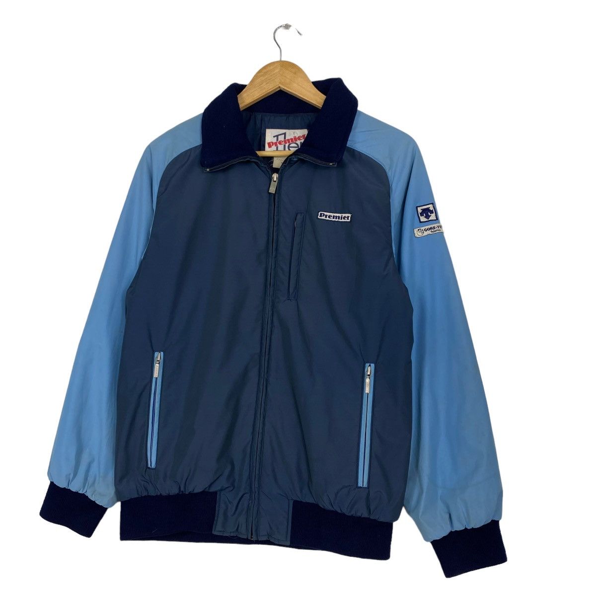 Descente Vintage 90s Primier Ler By Descente Light Zipper Jacket Size US M / EU 48-50 / 2 - 2 Thumbnail