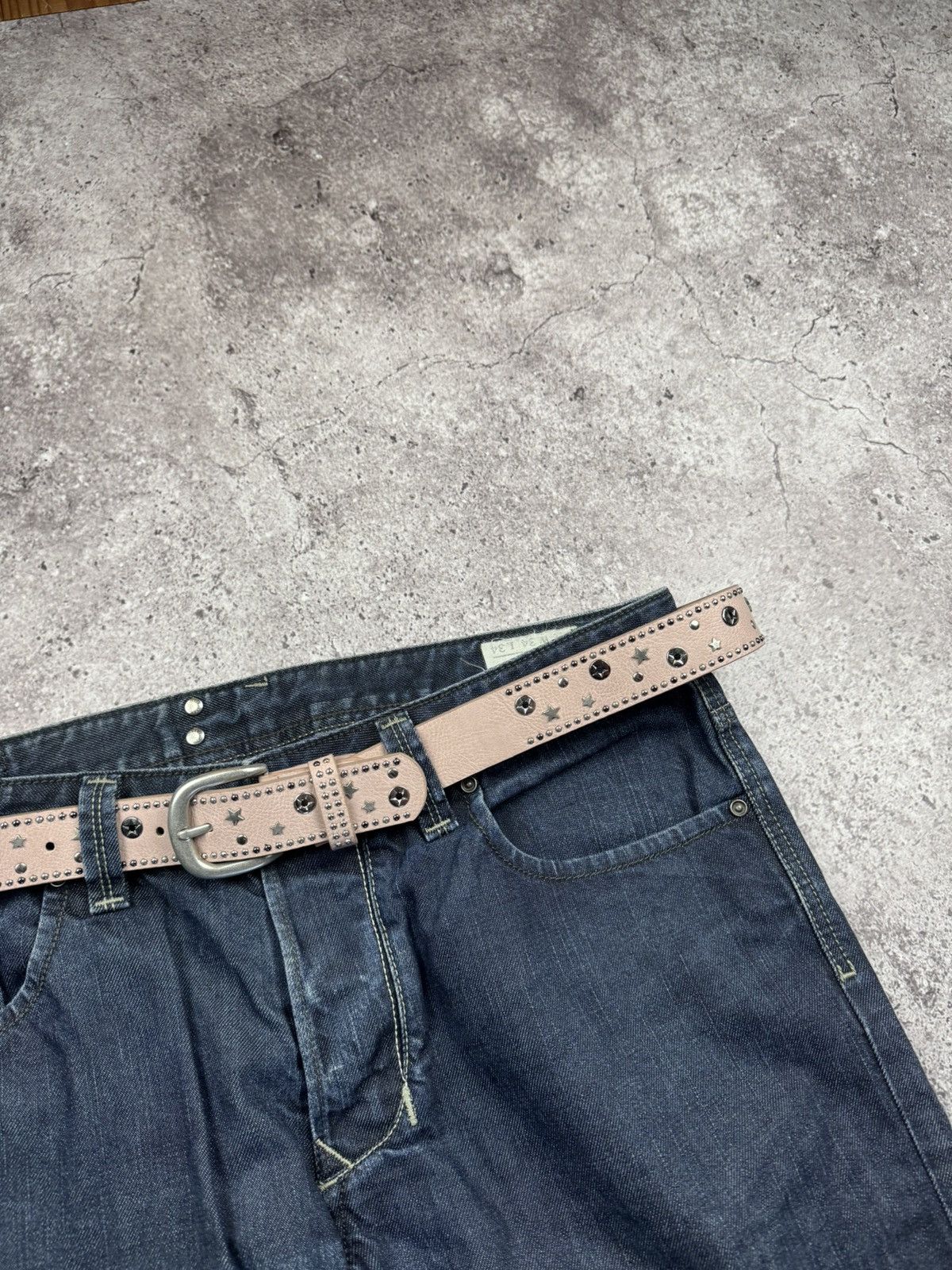 Japanese Brand 00’s NUMBER NINE STYLE GLAMOUR STAR RARE Y2K BELT VINTAGE Size ONE SIZE - 3 Thumbnail