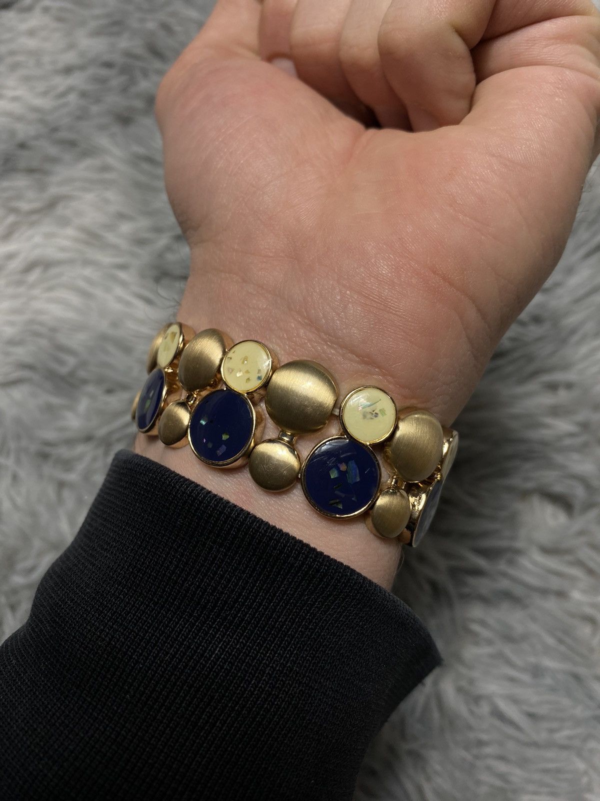 Jewelry Gold-Tone Bracelet with Cracked Glass Effect | Modern Style Size ONE SIZE - 10 Thumbnail