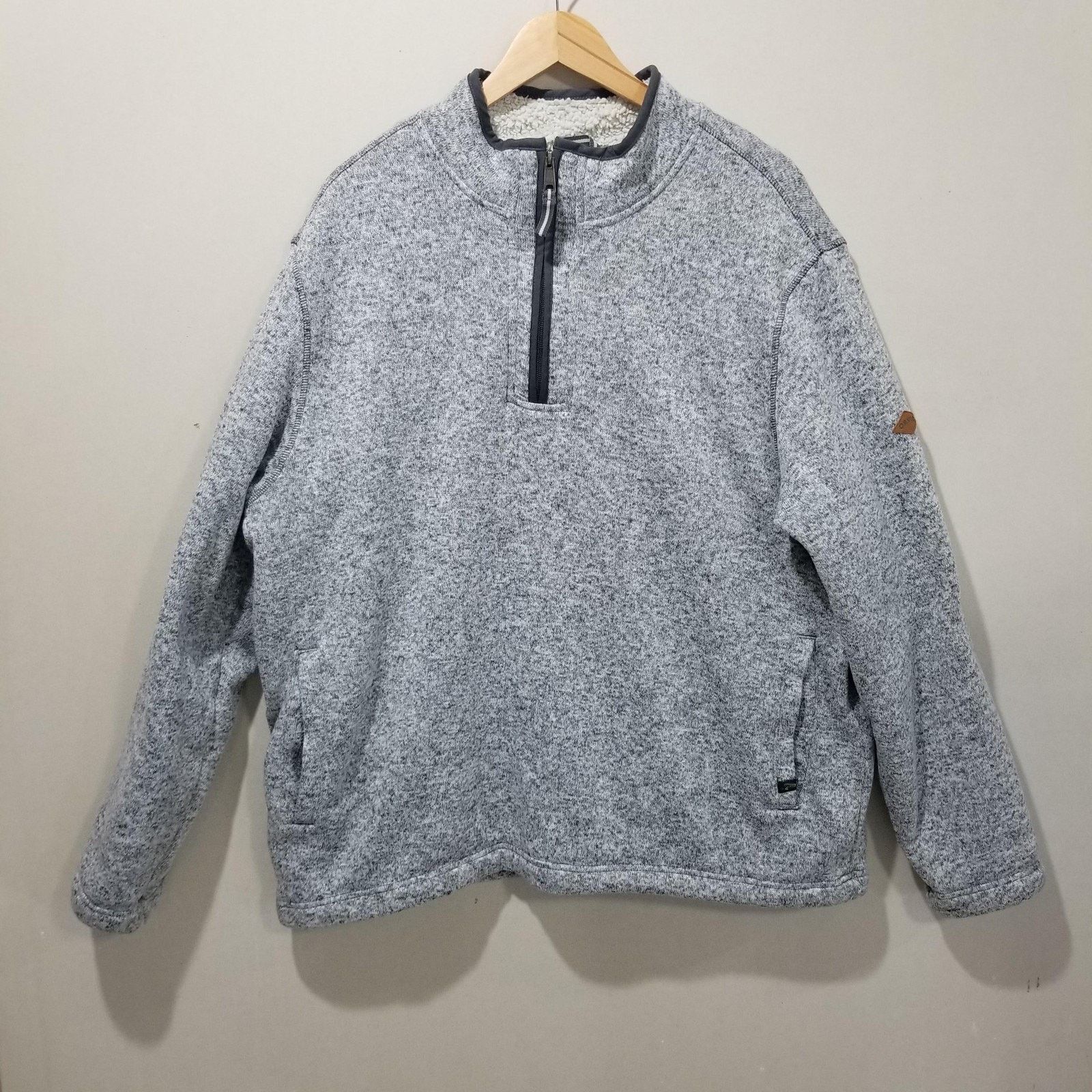 Orvis Orvis Pullover Mens 2XL Gray Sherpa Fleece Quarter Zip Size US XXL / EU 58 / 5 - 1 Thumbnail