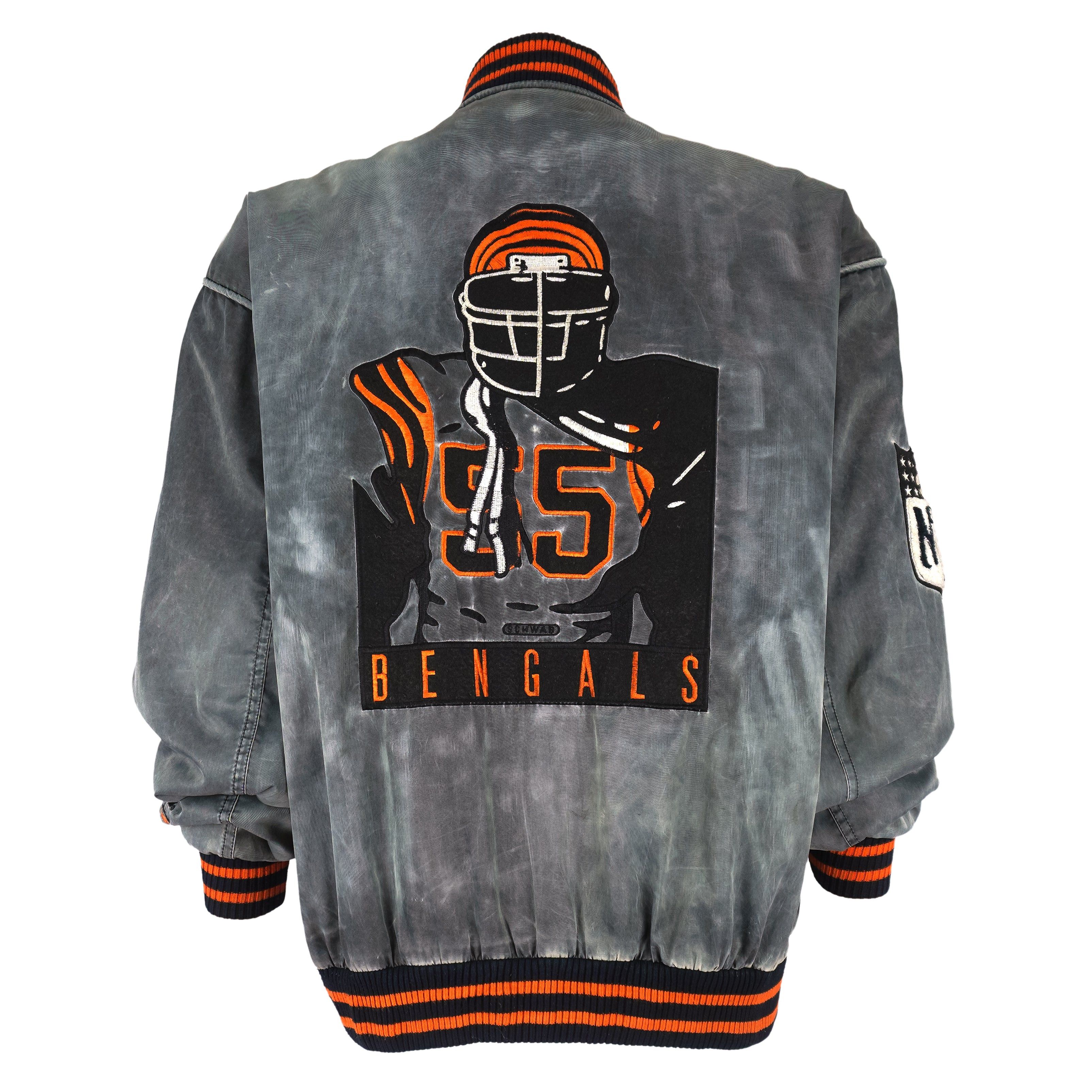 NFL Campri - Cincinnati Bengals Logan Wilson No. 55 Jacket 1990s Size US L / EU 52-54 / 3 - 1 Thumbnail