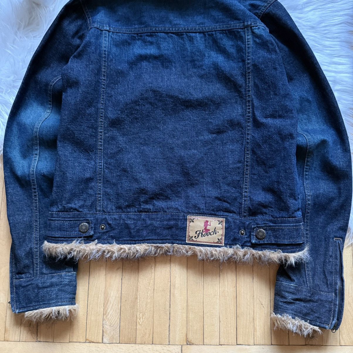If Six Was Nine 📌 Vintage Hooch If Six Was Nine Style Denim Fur Jacket Size US M / EU 48-50 / 2 - 12 Thumbnail