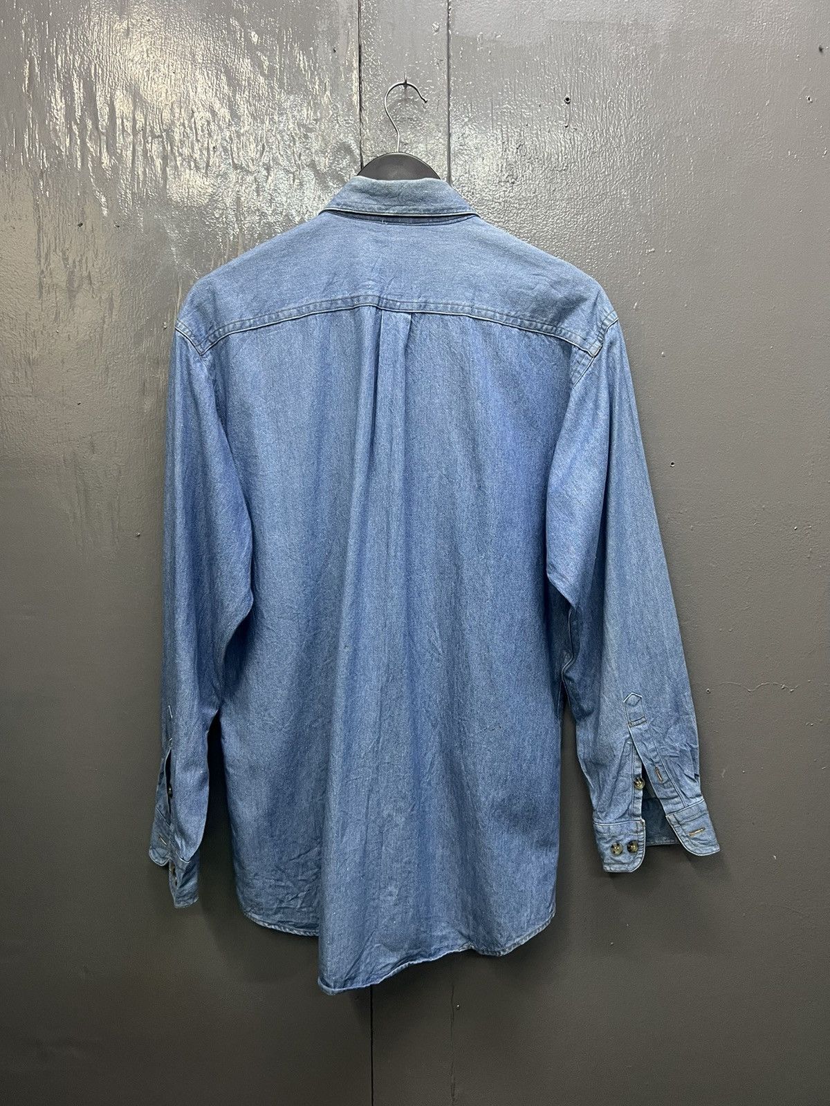 Japanese Brand Best Planning Pure Cotton Denim Shirt Longsleeve Size US L / EU 52-54 / 3 - 3 Thumbnail