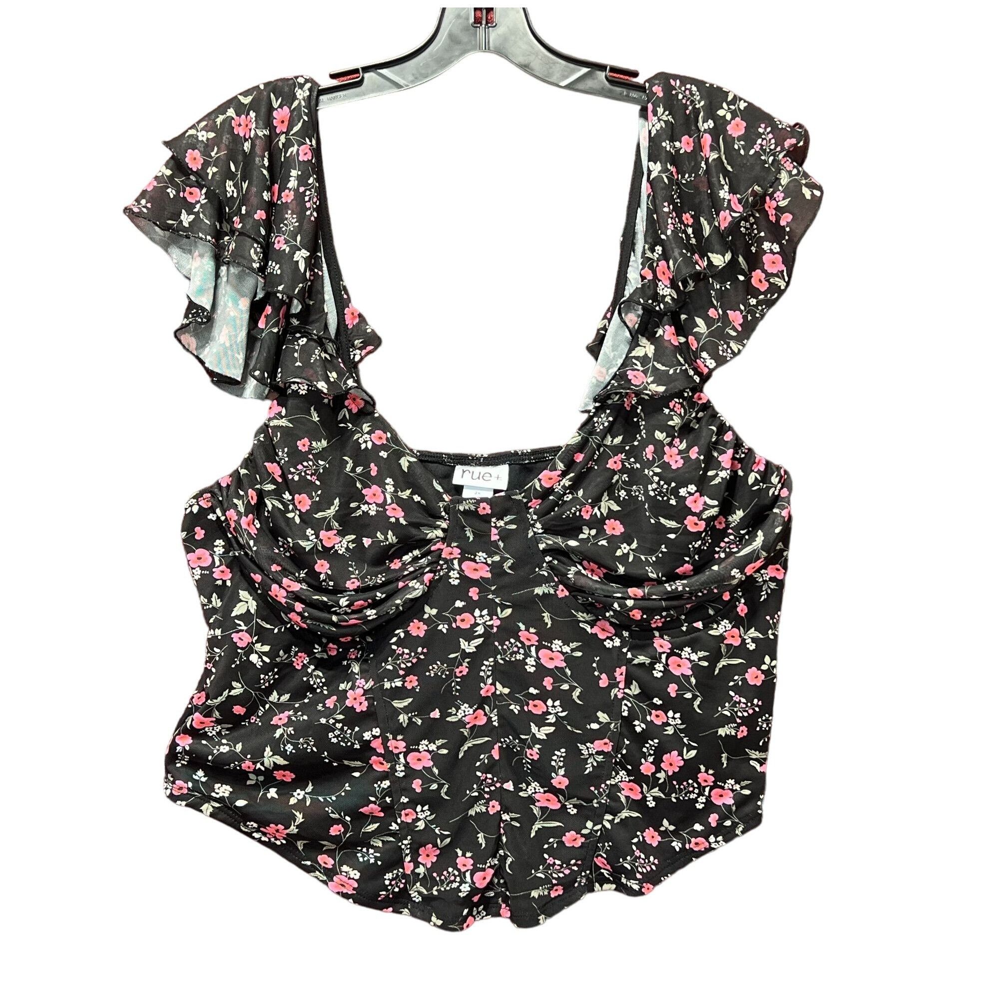 Other Rue + - Women's Tank Top - Black - 2X Size XXL / US 16-18 / IT 52-54 - 1 Thumbnail