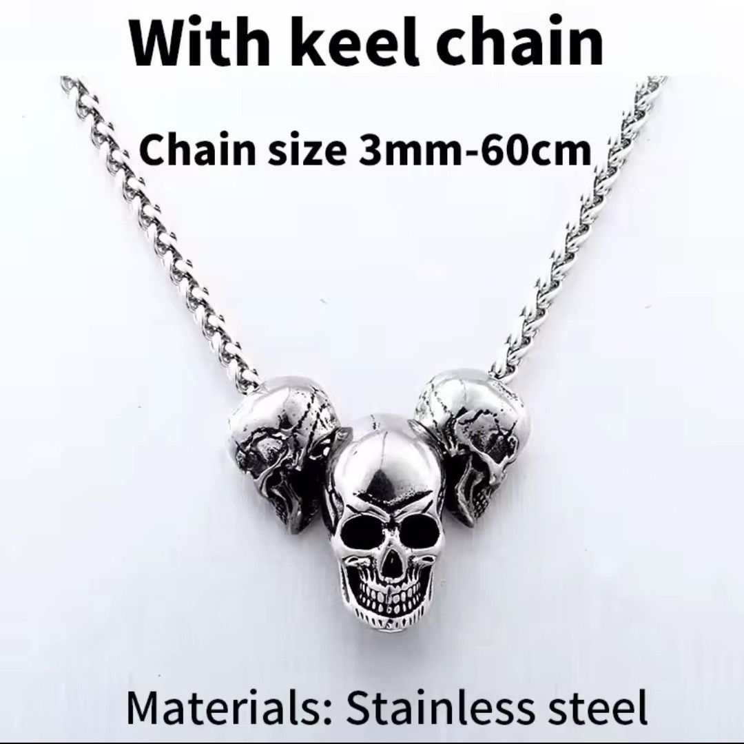 Jewelry Skeleton Skull Necklace Size ONE SIZE - 5 Thumbnail