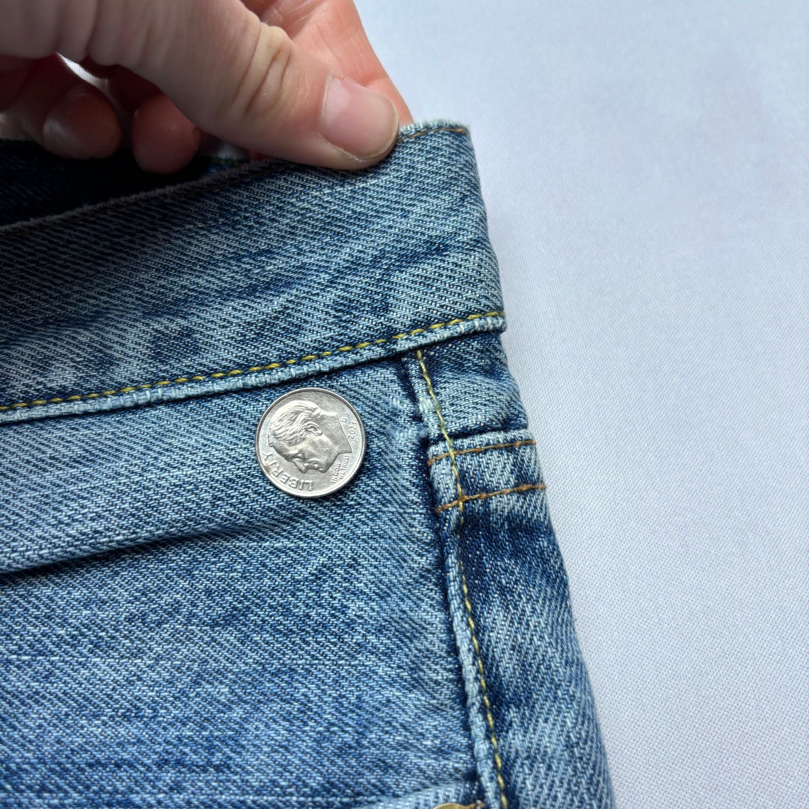 Sid Mashburn $175 Sid Mashburn Slim Straight Jeans 33x30 Made in USA Size US 33 - 12 Thumbnail
