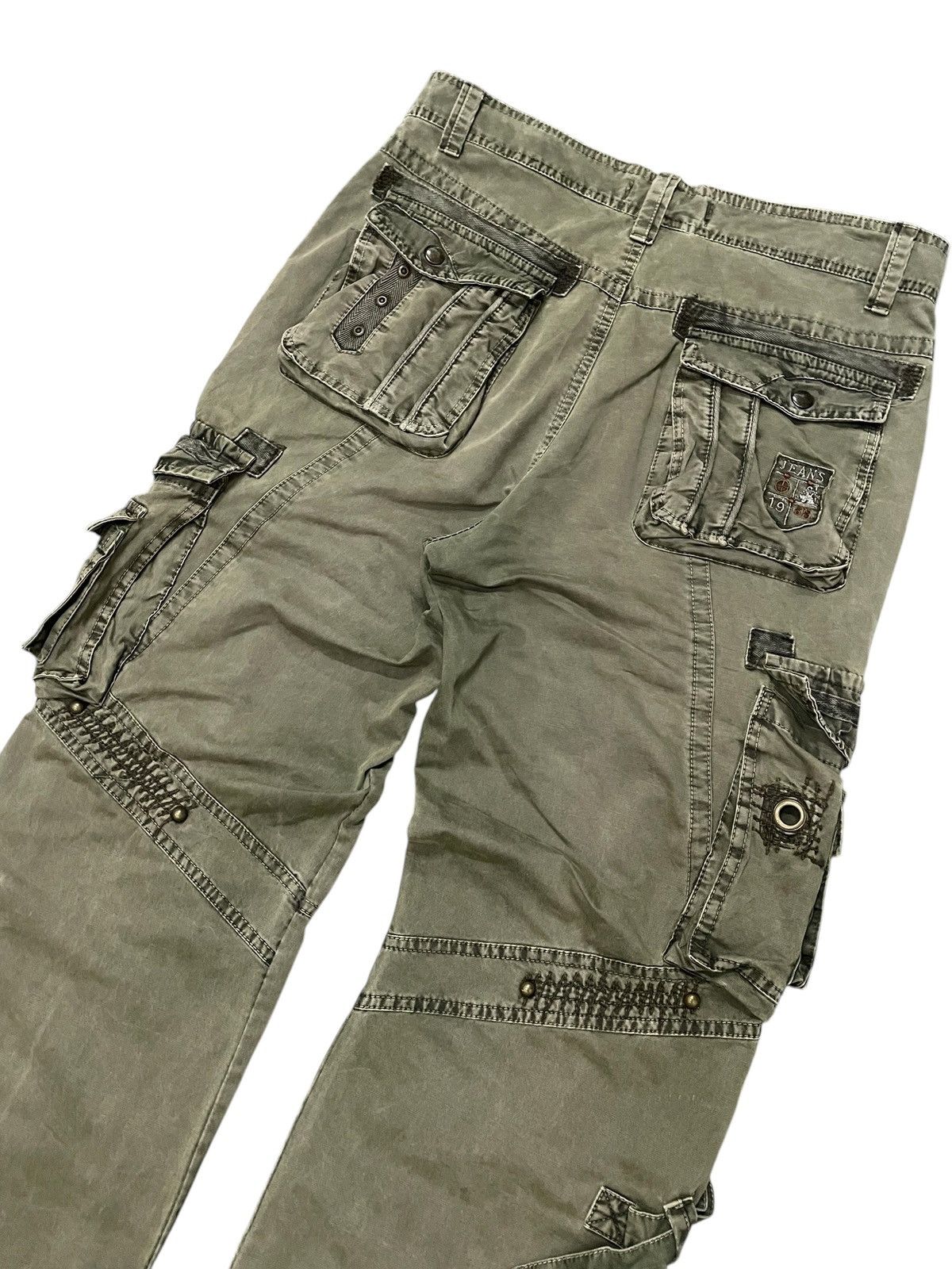 Le Grande Bleu (L.G.B.) × Tete Homme Bapai Japan Multi Pocket Bondage Baggy Cargo Pants Size US 34 / EU 50 - 14 Thumbnail