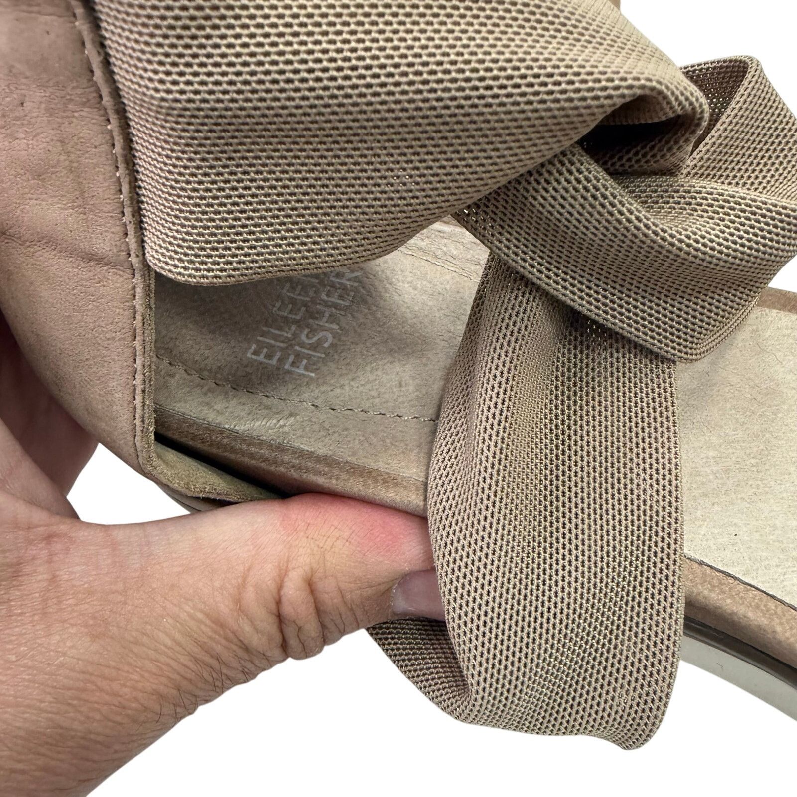 Eileen Fisher Eileen Fisher Women's Sandals sz 9 Suede Strappy Tan #25-HH Size US 9 / IT 39 - 2 Thumbnail
