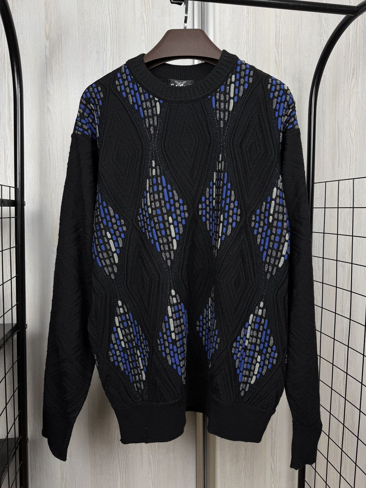 Carlo Colucci Carlo Colucci black cable knitted wool sweater size 54 Size US L / EU 52-54 / 3 - 2 Thumbnail