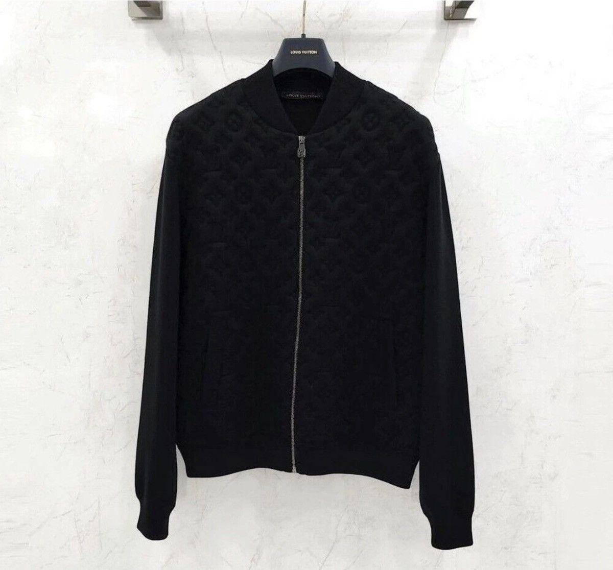 Louis Vuitton Louis Vuitton Bomber - Black Wool Padded Bomber Size US L / EU 52-54 / 3 - 1 Thumbnail