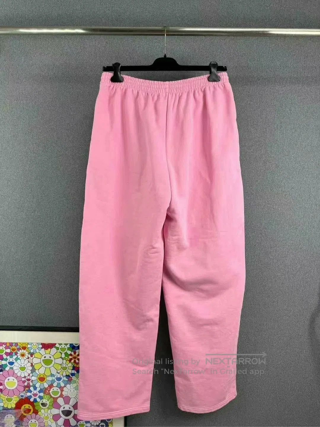 Balenciaga balenciaga pink logo embroidered pants. Size US 28 / EU 44 - 5 Thumbnail