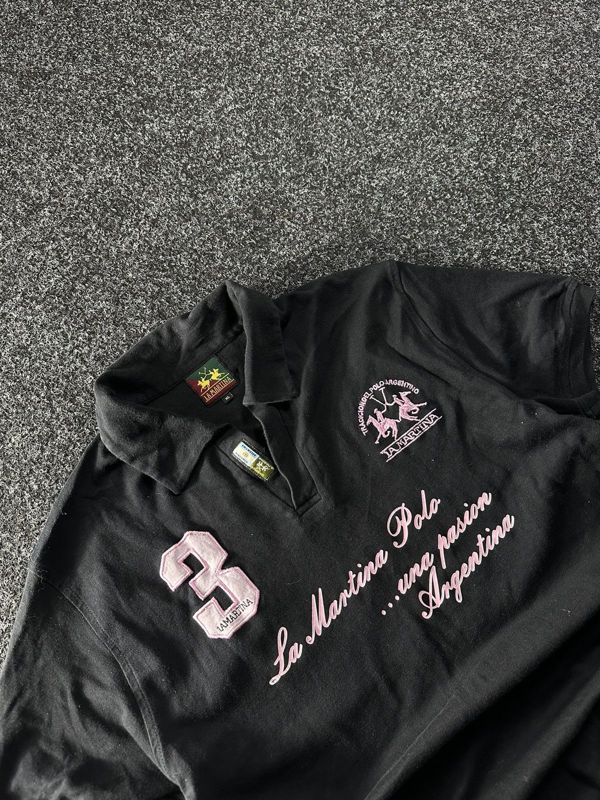 La Martina × Vintage 🚨VNTG LA MARTINA ARGENTINA BLACK POLO BIG LOGO CHIEF KEEF Size US XL / EU 56 / 4 - 3 Thumbnail