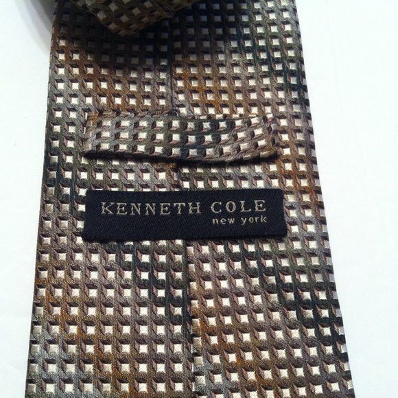 Kenneth Cole KENNETH COLE MEN'S NEW 100%SILK TIE WIDTH: 3 7/8" Size ONE SIZE - 3 Thumbnail