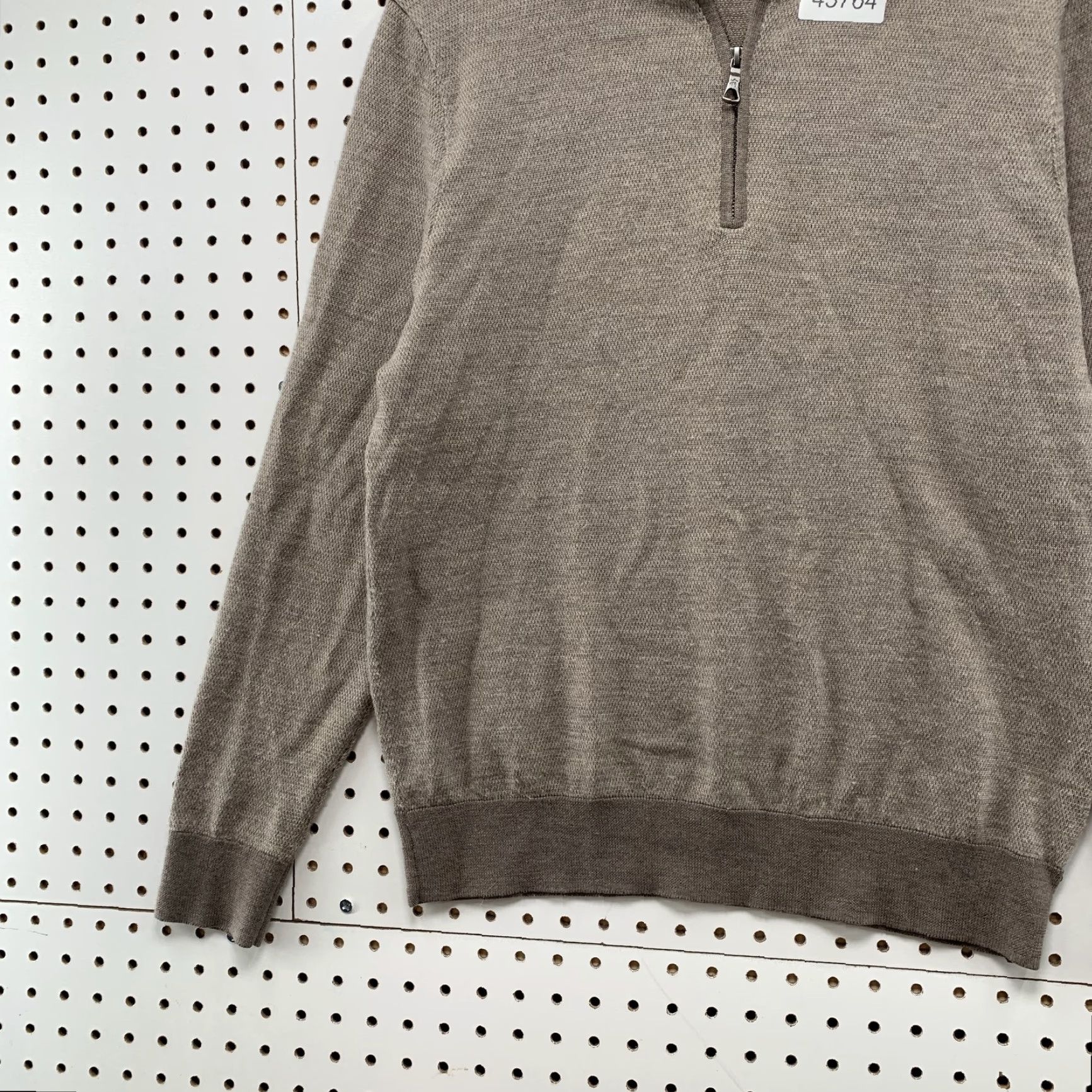 Brooks Brothers BROOKS BROTHERS Extra Fine Merino Wool Sweater Mens Medium Brown 1/4 Zip Pullover Mock Neck Knit Knitwear Casual Winter 90s Preppy Mens Size US M / EU 48-50 / 2 - 3 Thumbnail