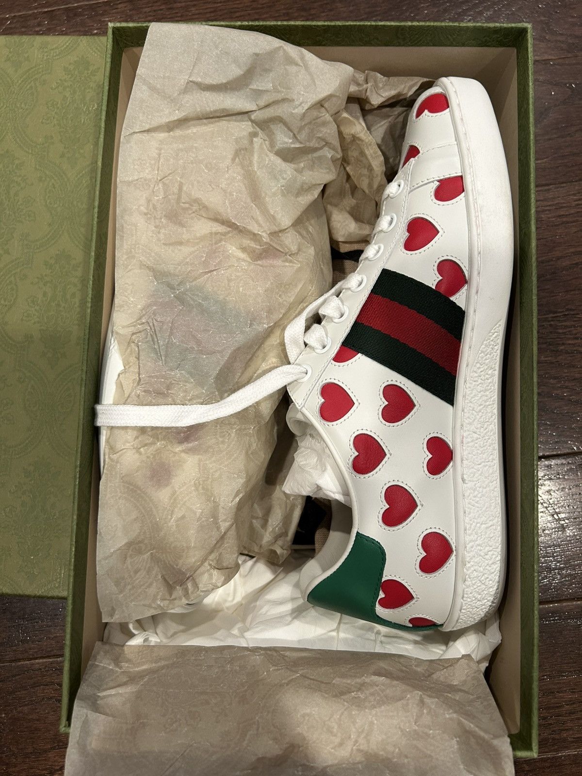 Gucci Gucci Heart Sneakers Size US 7 / IT 37 - 2 Thumbnail