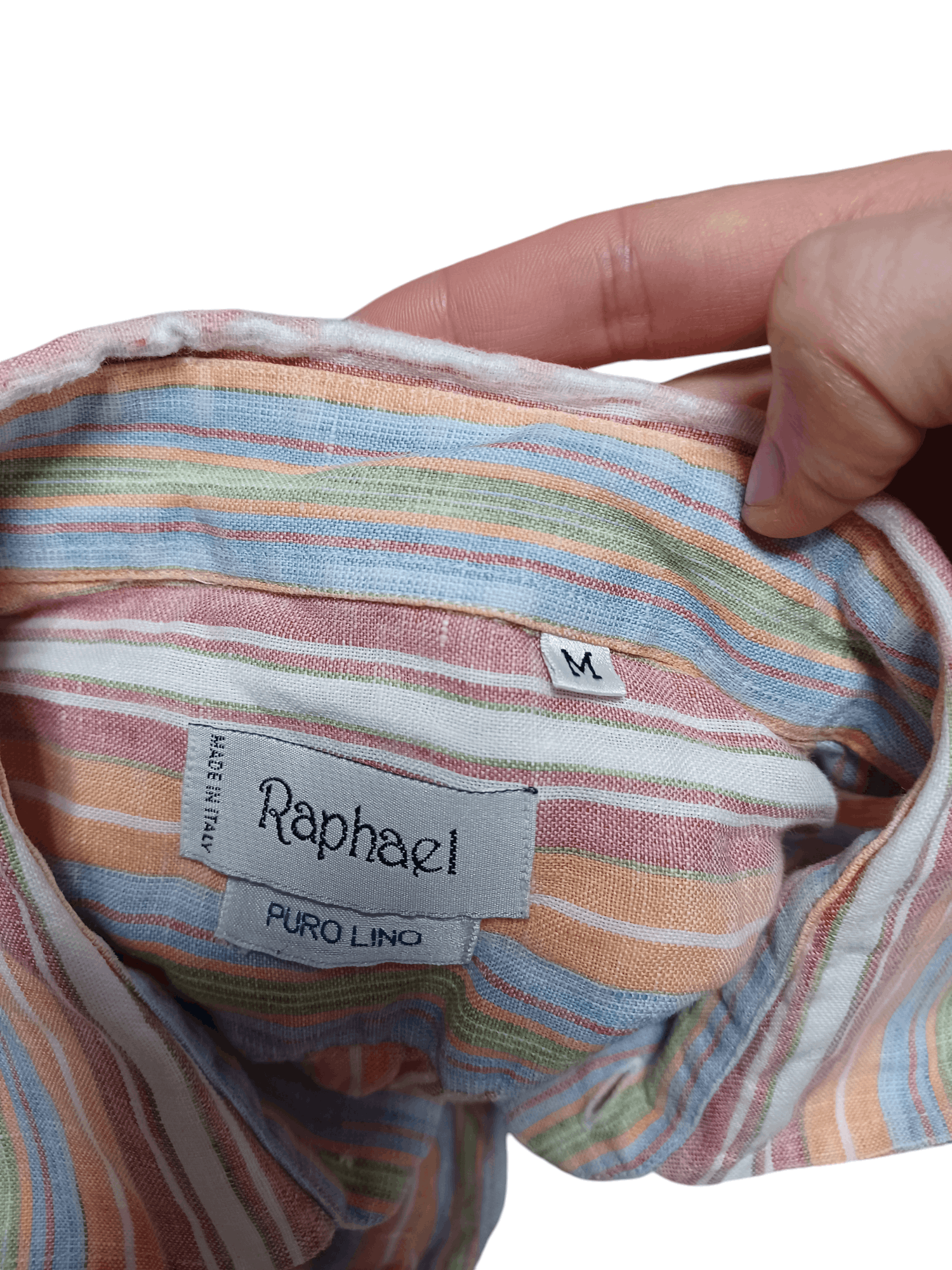 Other RAPHAEL 100% LINEN MADE IN ITALY 90S MISSONI STYLE SHIRT Size US M / EU 48-50 / 2 - 3 Thumbnail