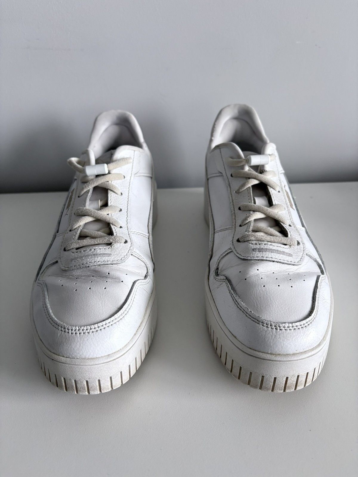 Puma Puma Carina Lift leather white platform women's size 39 Size US 9 / IT 39 - 2 Thumbnail