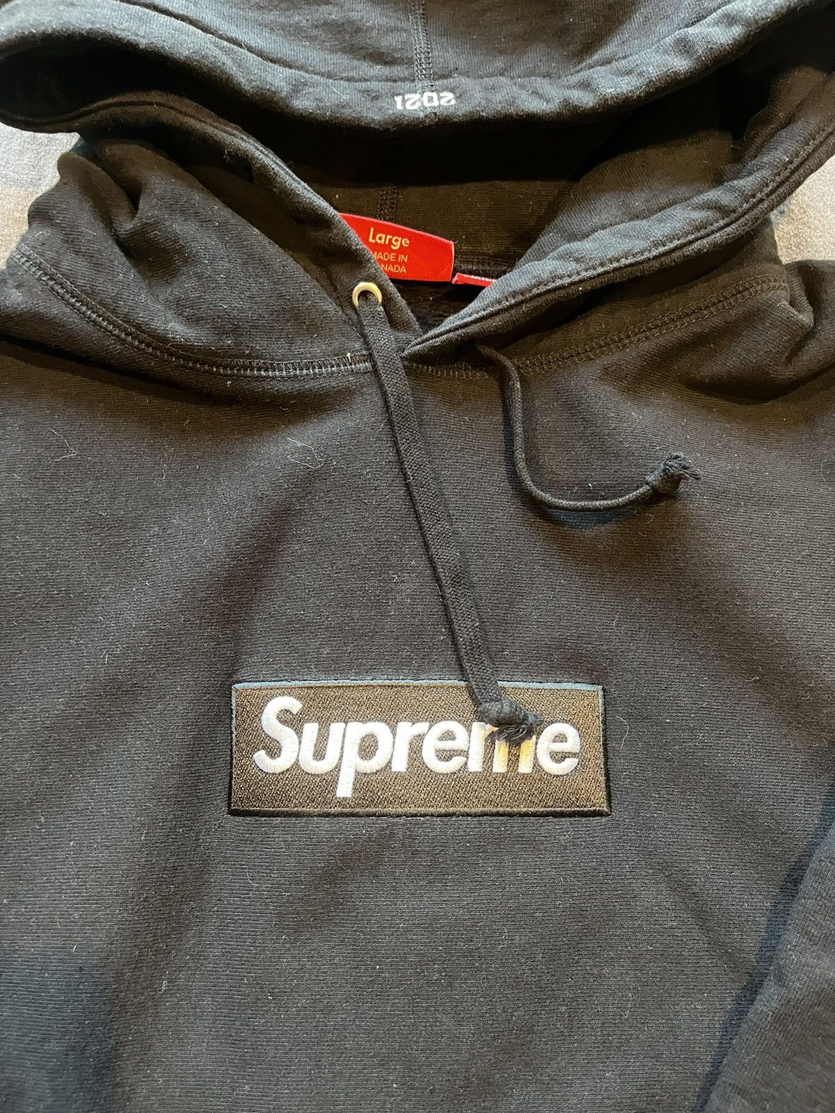 Supreme Supreme Box Logo Hooded Sweatshirt (FW 21) Size US L / EU 52-54 / 3 - 3 Thumbnail