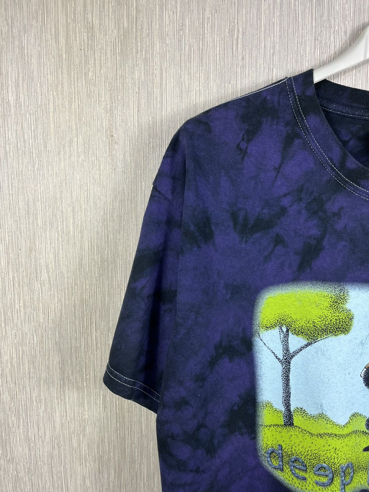 Band Tees × Vintage Vintage Deep Purple tie dye sleeping man artist wave trees Size US XL / EU 56 / 4 - 5 Thumbnail
