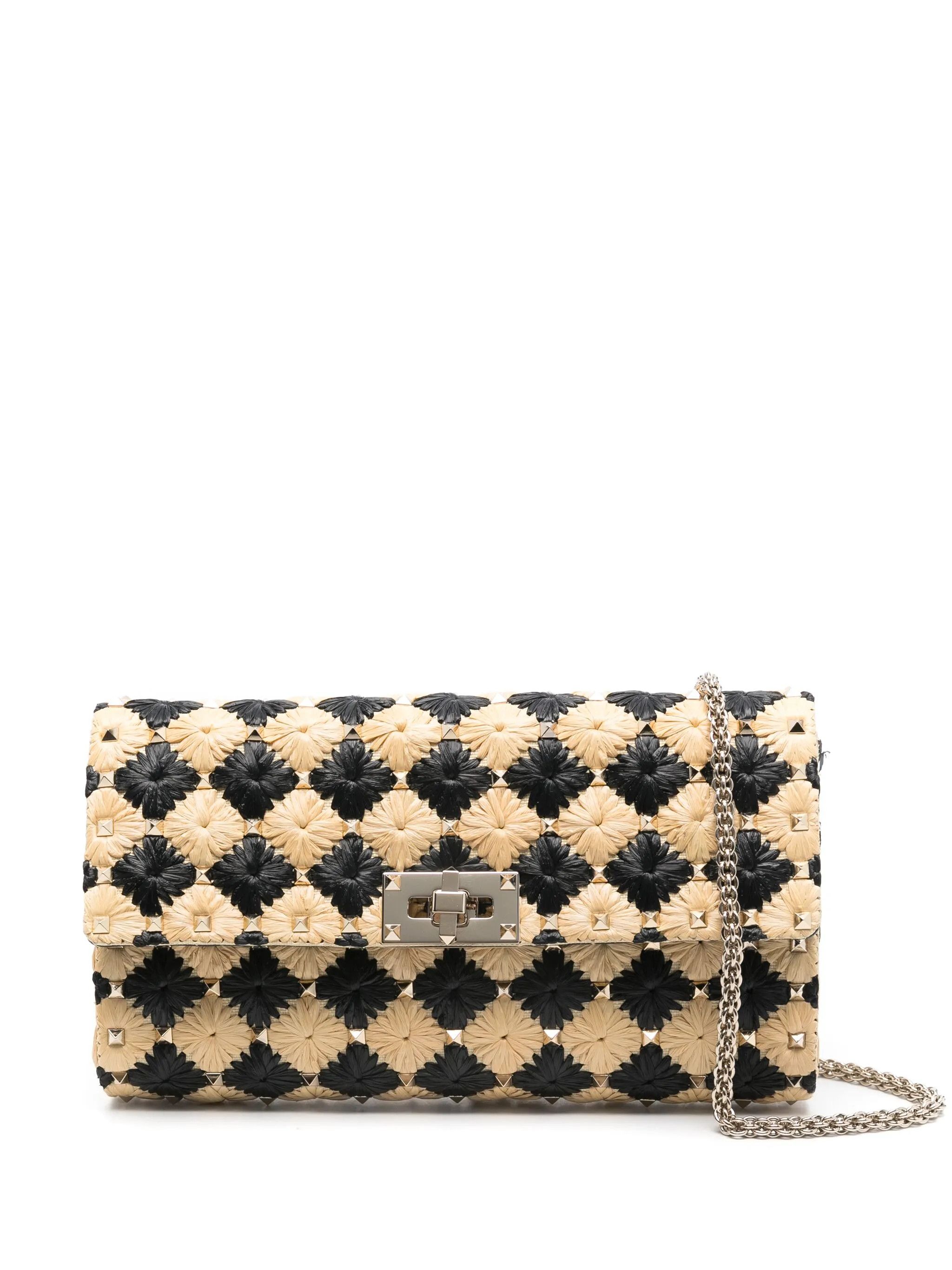 Valentino os11x0126 Size: OS / Rocksted Shoulder Bag in Beige/Black Size ONE SIZE - 1 Thumbnail