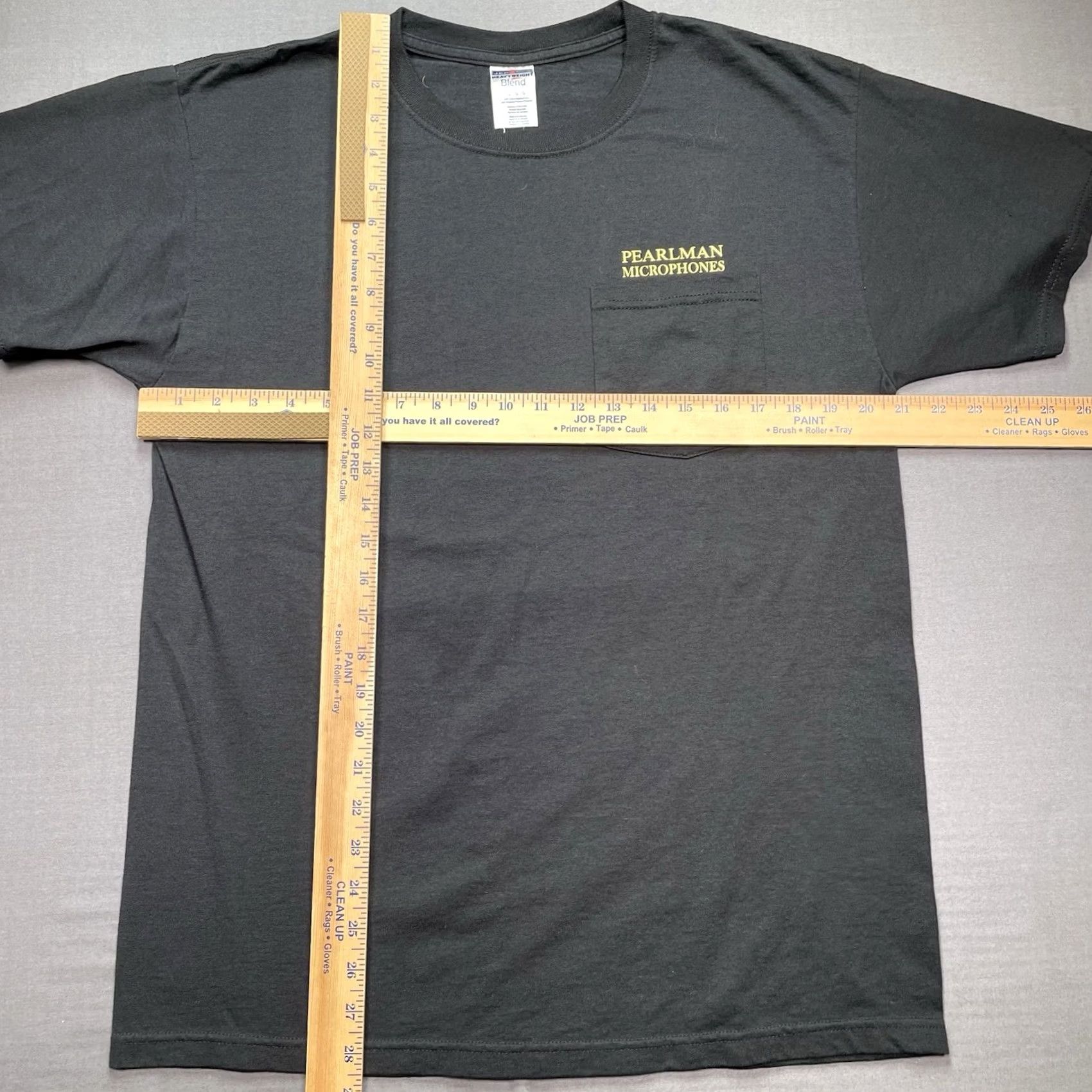Vintage Pearlman Microphone Shirt Men’s L Luxury Mic Music Industry Pocket Tee Tube Black Pocket Tee Mens L Size US L / EU 52-54 / 3 - 4 Thumbnail