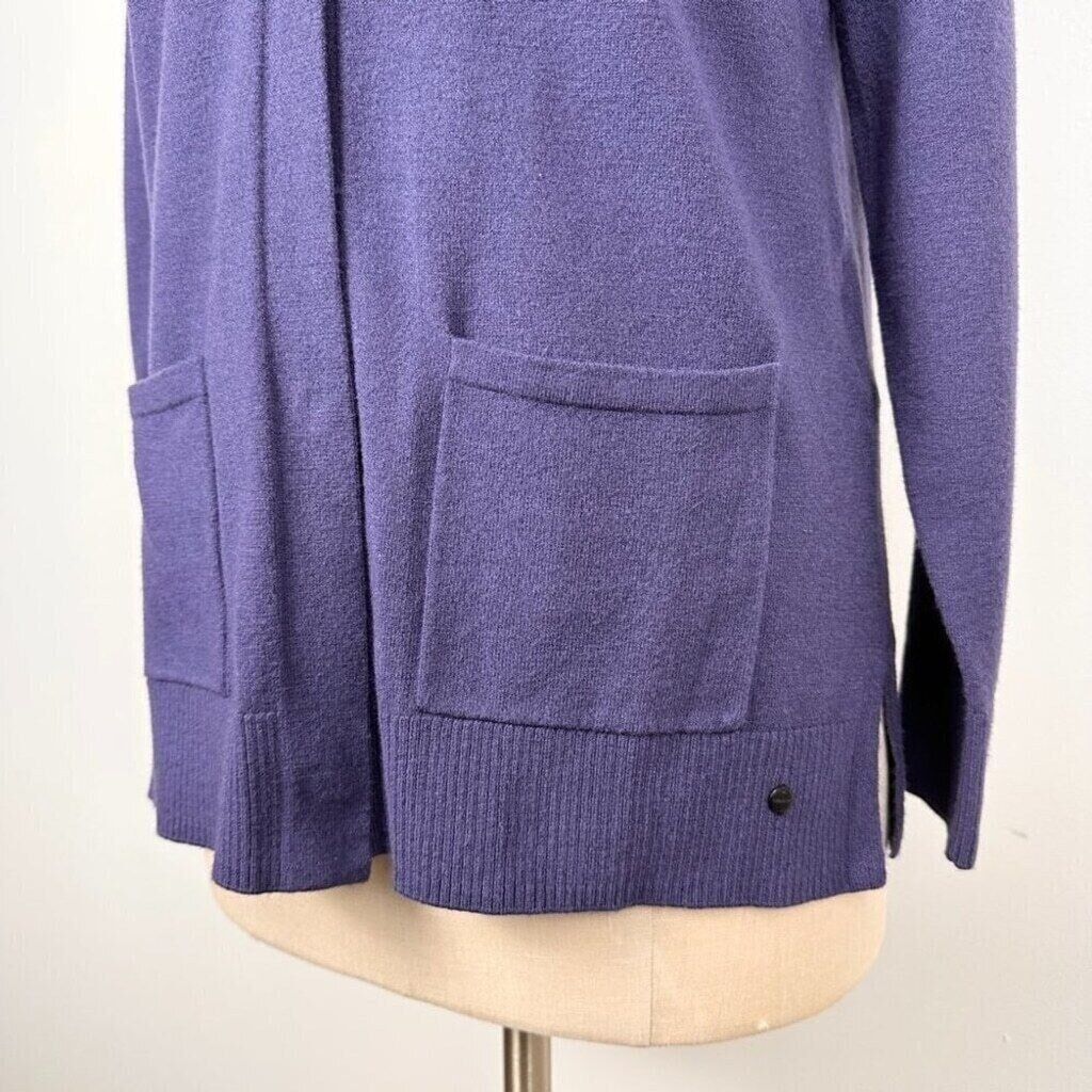 Other Olsen Women’s Snap Button Mock Neck Sweater Size 4 XS Blue Size XS / US 0-2 / IT 36-38 - 3 Thumbnail