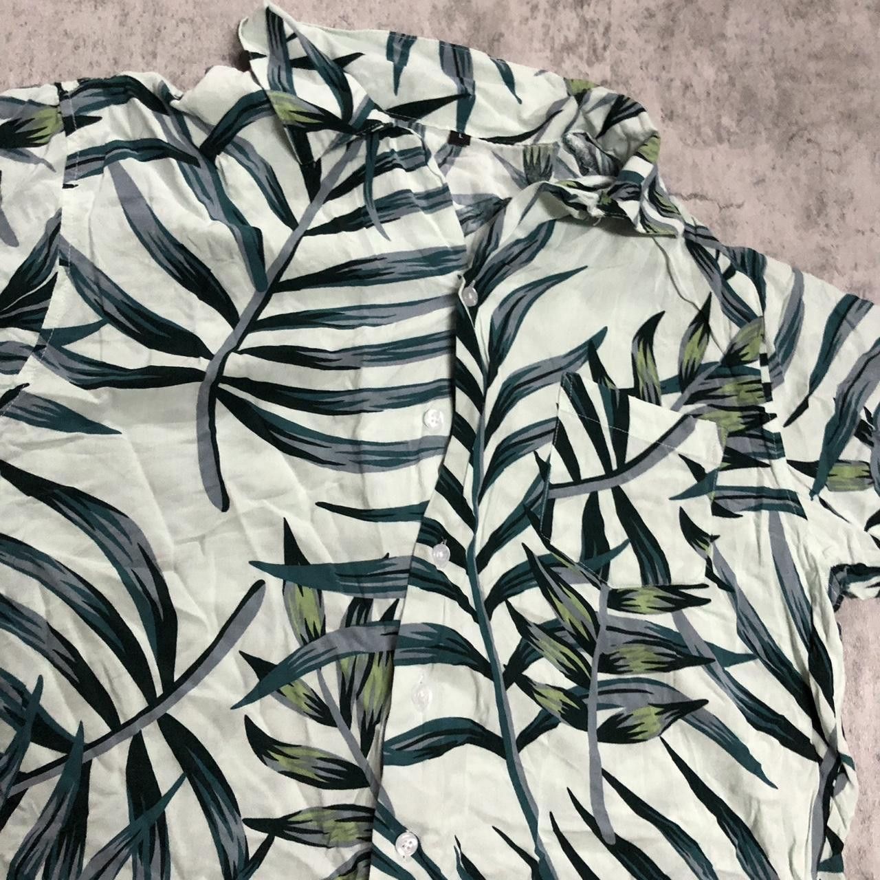 Other White and green tropical shirt #tropical Size US L / EU 52-54 / 3 - 2 Thumbnail