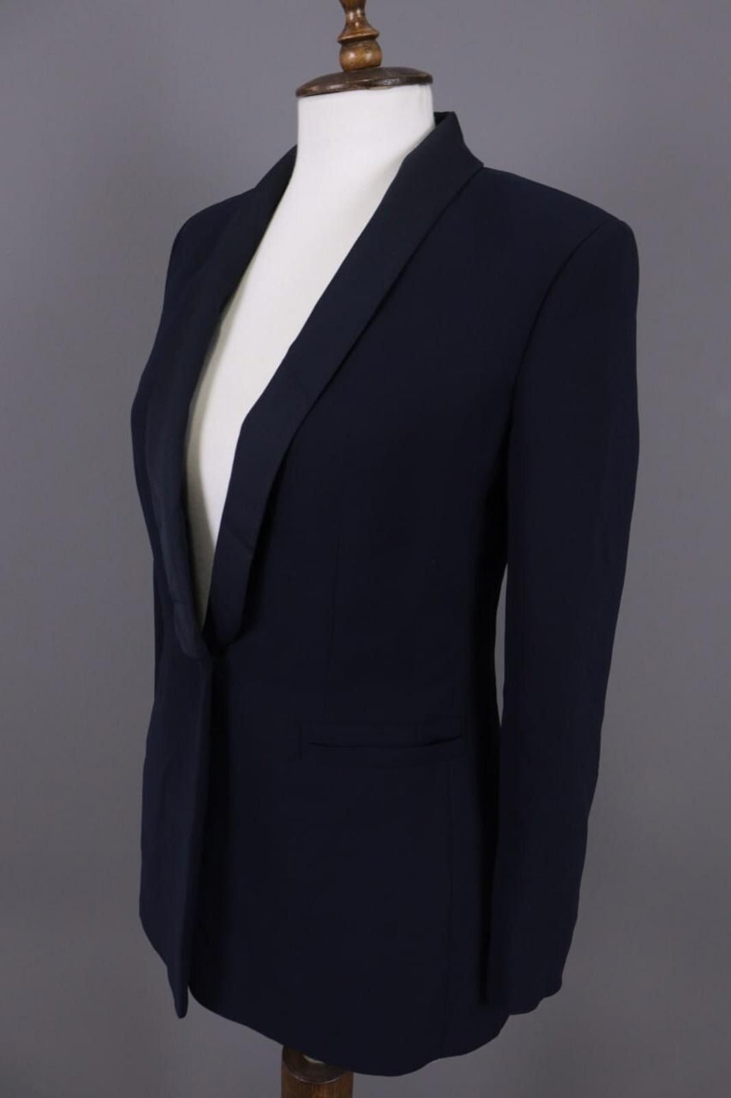 Designer Claudie Pierlot Navy Ont Button Business Jacket Size 36 Size M / US 6-8 / IT 42-44 - 6 Thumbnail