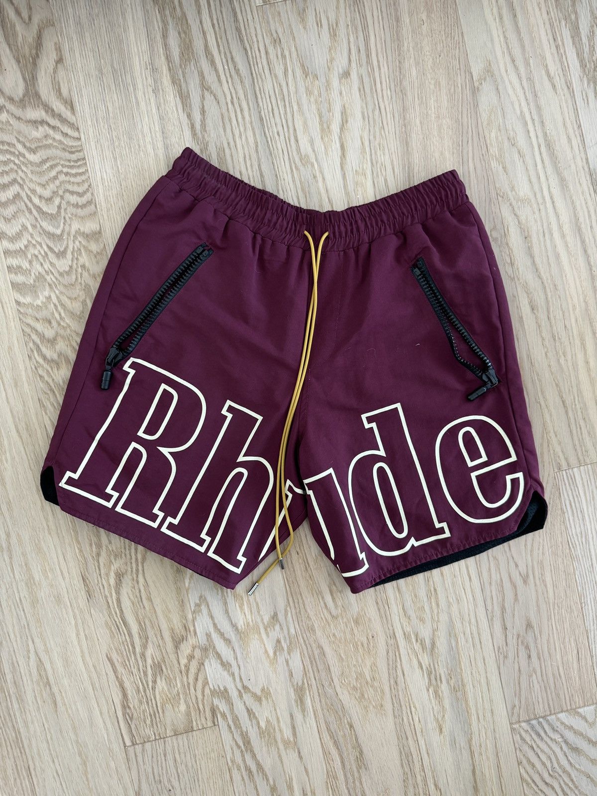 Rhude Rhude Drawstring Logo Shorts Size US 32 / EU 48 - 1 Thumbnail