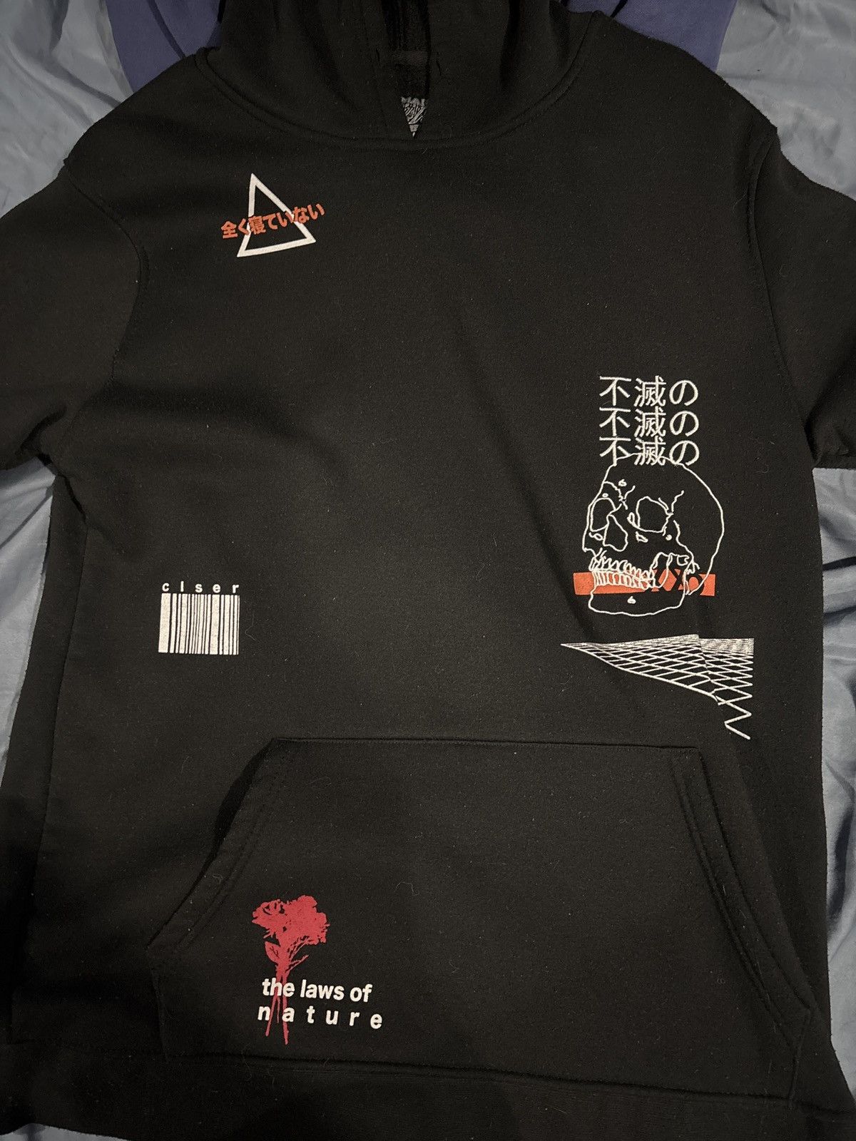 Other Japanese Graphic Skull Hoodie Black Vaporwave Streetwear Size US L / EU 52-54 / 3 - 1 Thumbnail