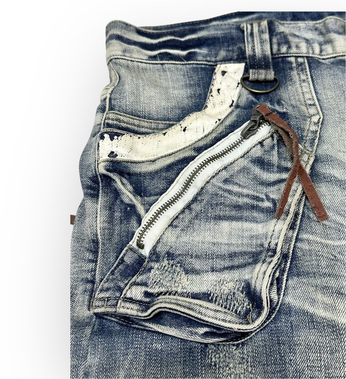 PPFM × Seditionaries PPFM Bondage Curve Banana Biker Denim Jeans Size US 34 / EU 50 - 5 Thumbnail