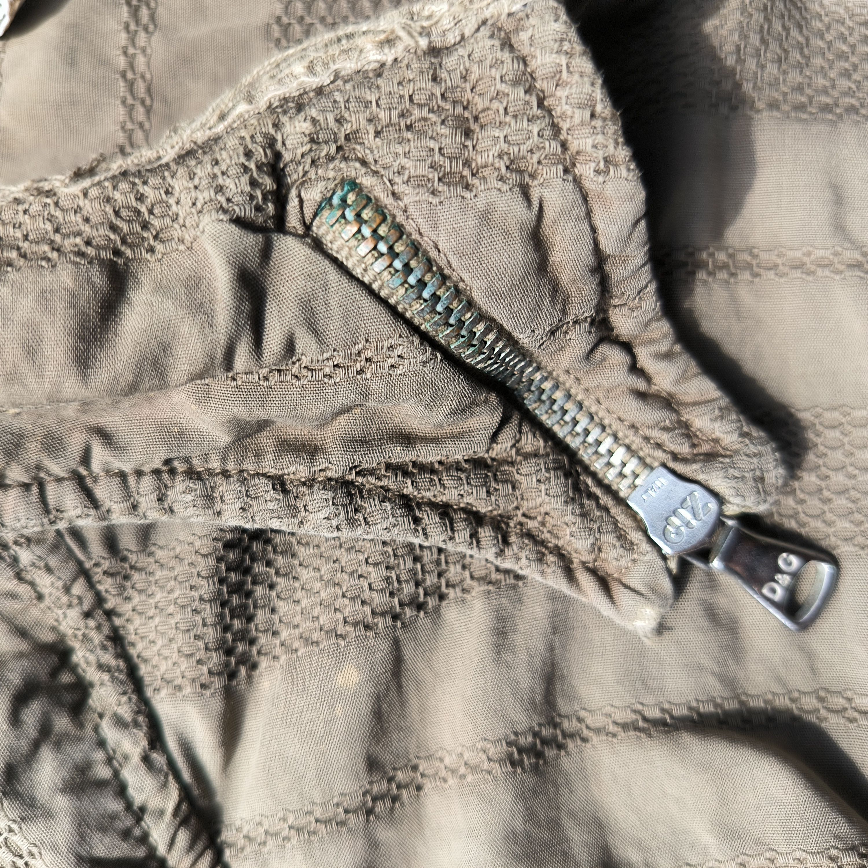 Dolce & Gabbana Vintage 2000s Dolce Gabbana Zip Collar Shirts Size US L / EU 52-54 / 3 - 6 Thumbnail