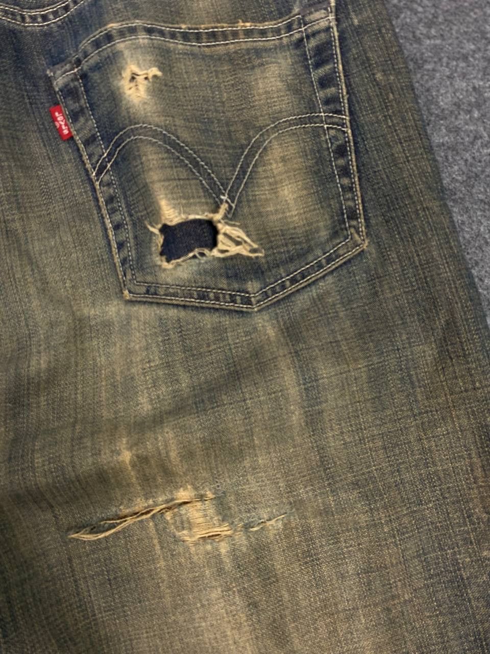 Levi's vintage levis 503 rusty distressed denim nice design Size US 35 - 4 Thumbnail