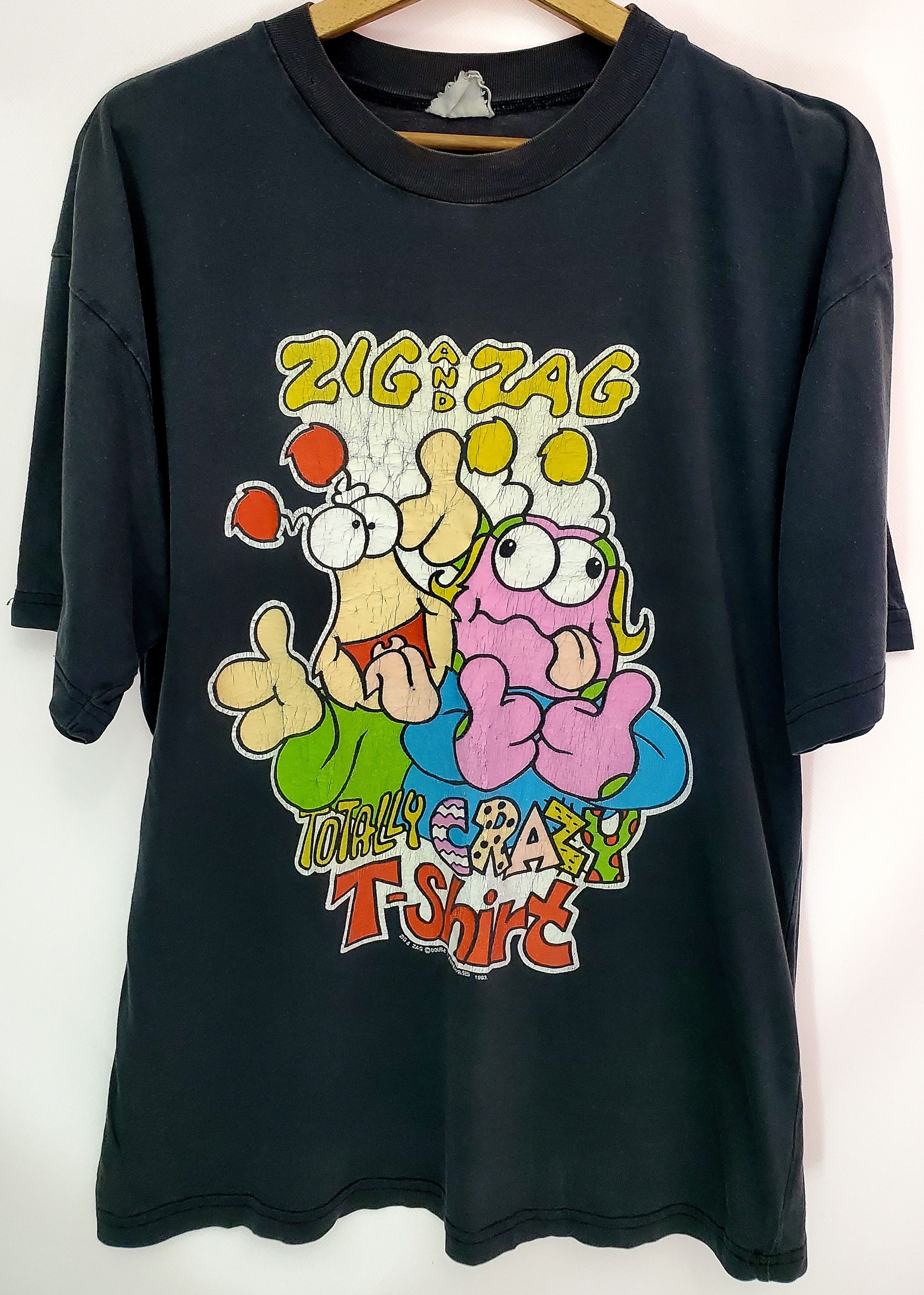 Vintage Vintage 1993 Zig And Zag Totally Crazy T-Shirt size L Size US L / EU 52-54 / 3 - 1 Thumbnail
