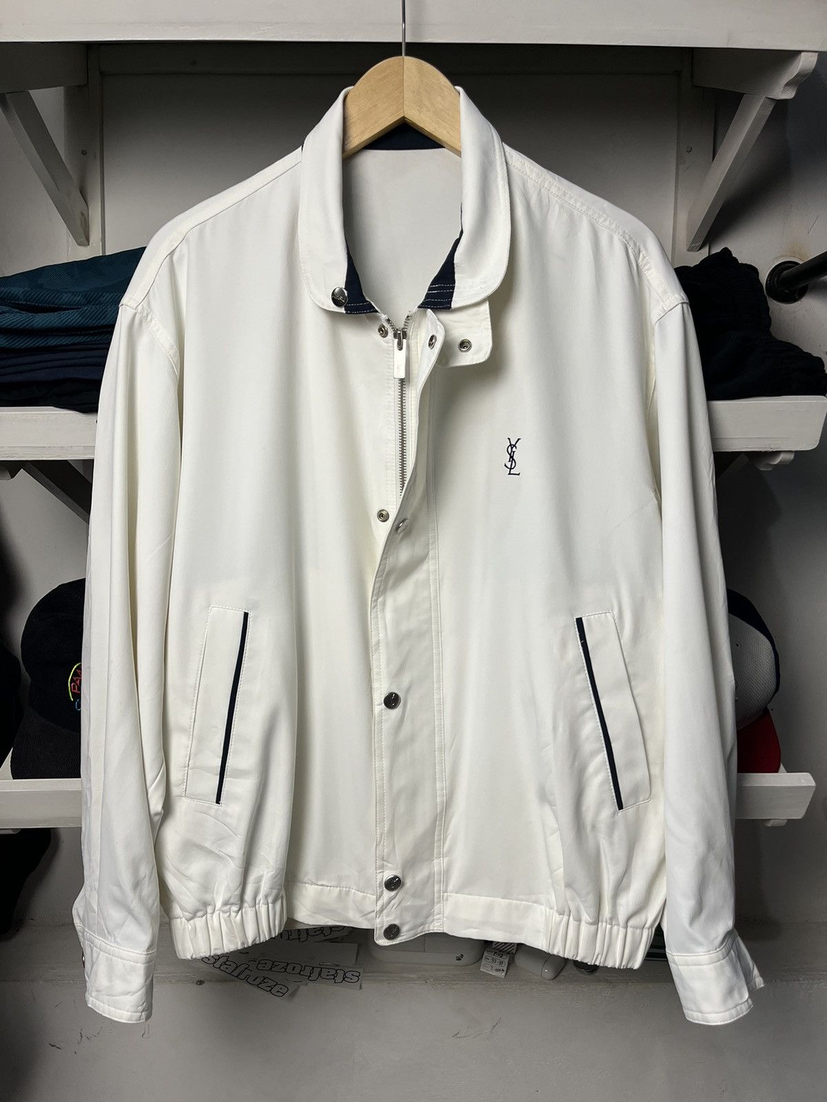Yves Saint Laurent ジャケット vintage 90s 90s YSL Yves Saint Laurent Light Jacket Mens Medium | eBay