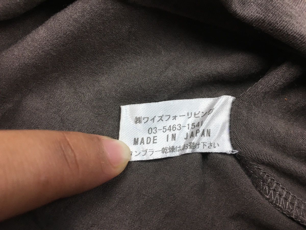 Japanese Brand Yohji Yamamoto Y’s For Living Inner Stretchable Tee Size XS / US 0-2 / IT 36-38 - 4 Thumbnail