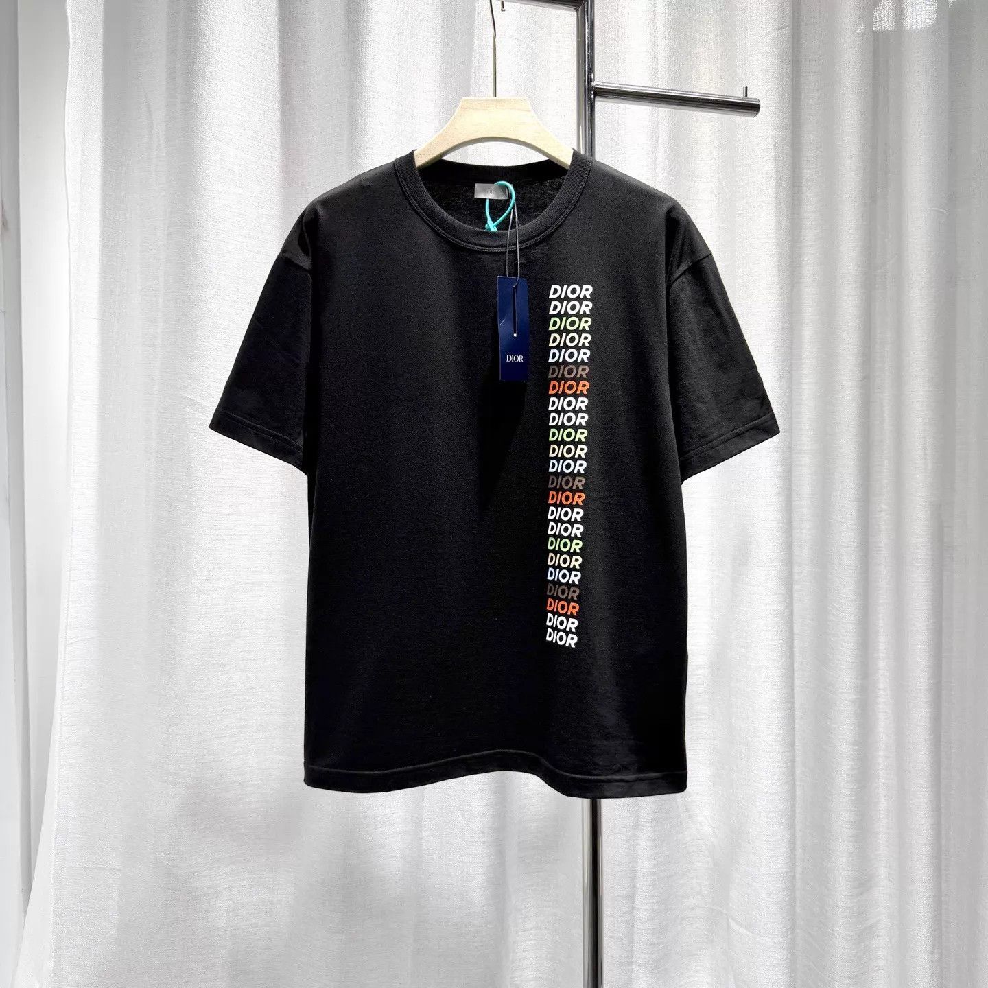 Dior DIOR 24 Rainbow Logo Black Short Sleeve T-Shirt S Size US S / EU 44-46 / 1 - 1 Thumbnail