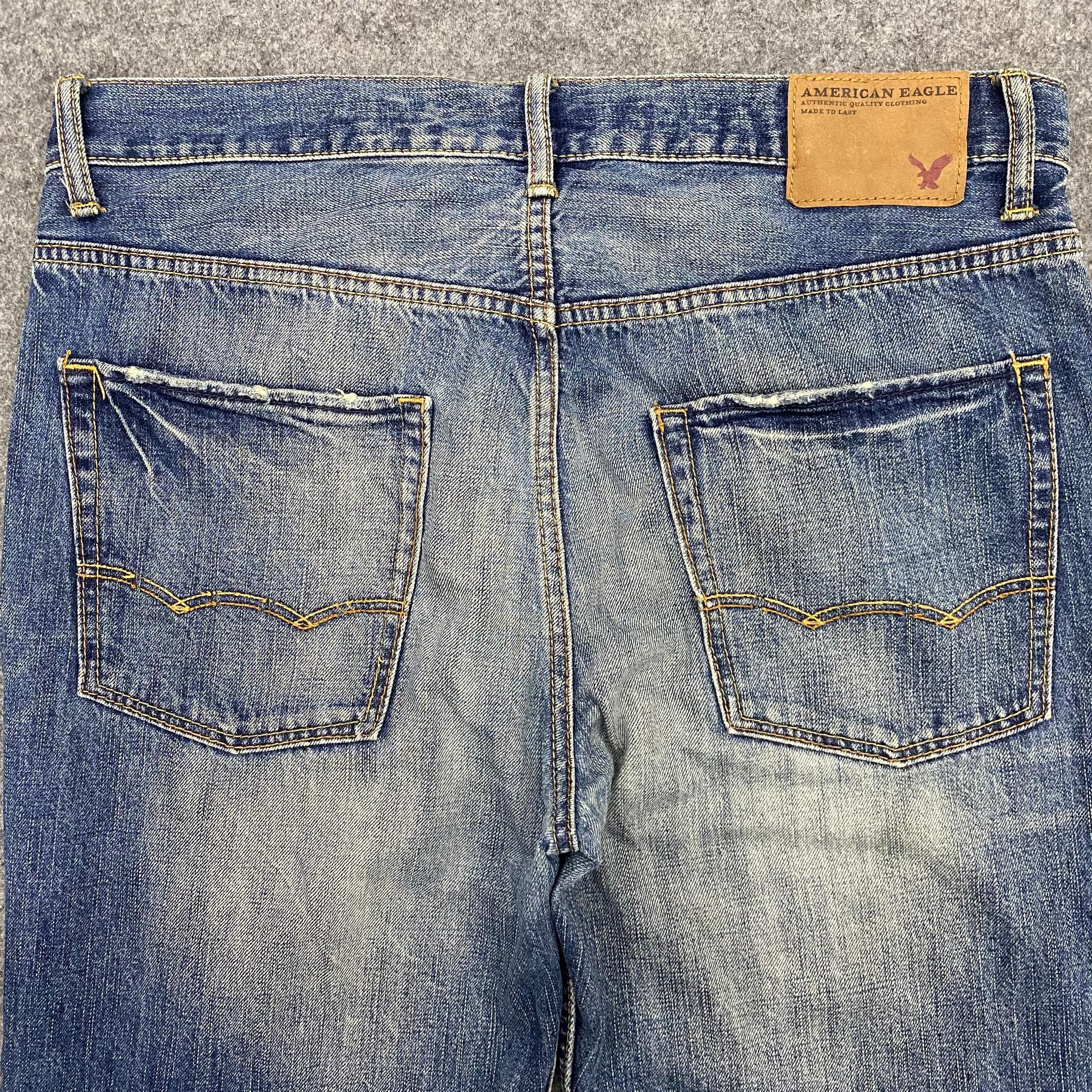 American Eagle Outfitters 💥Vintage American Eagle Qutfitters Distressed Denim Size US 36 / EU 52 - 13 Thumbnail