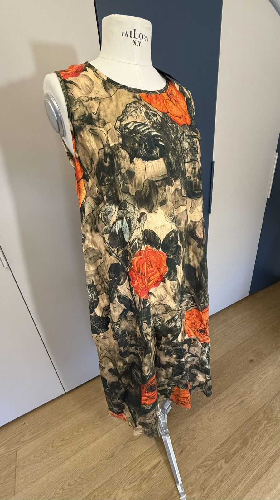 R13 R13 Sleeveless Midi - Camo Rose Size M / US 6-8 / IT 42-44 - 2 Thumbnail