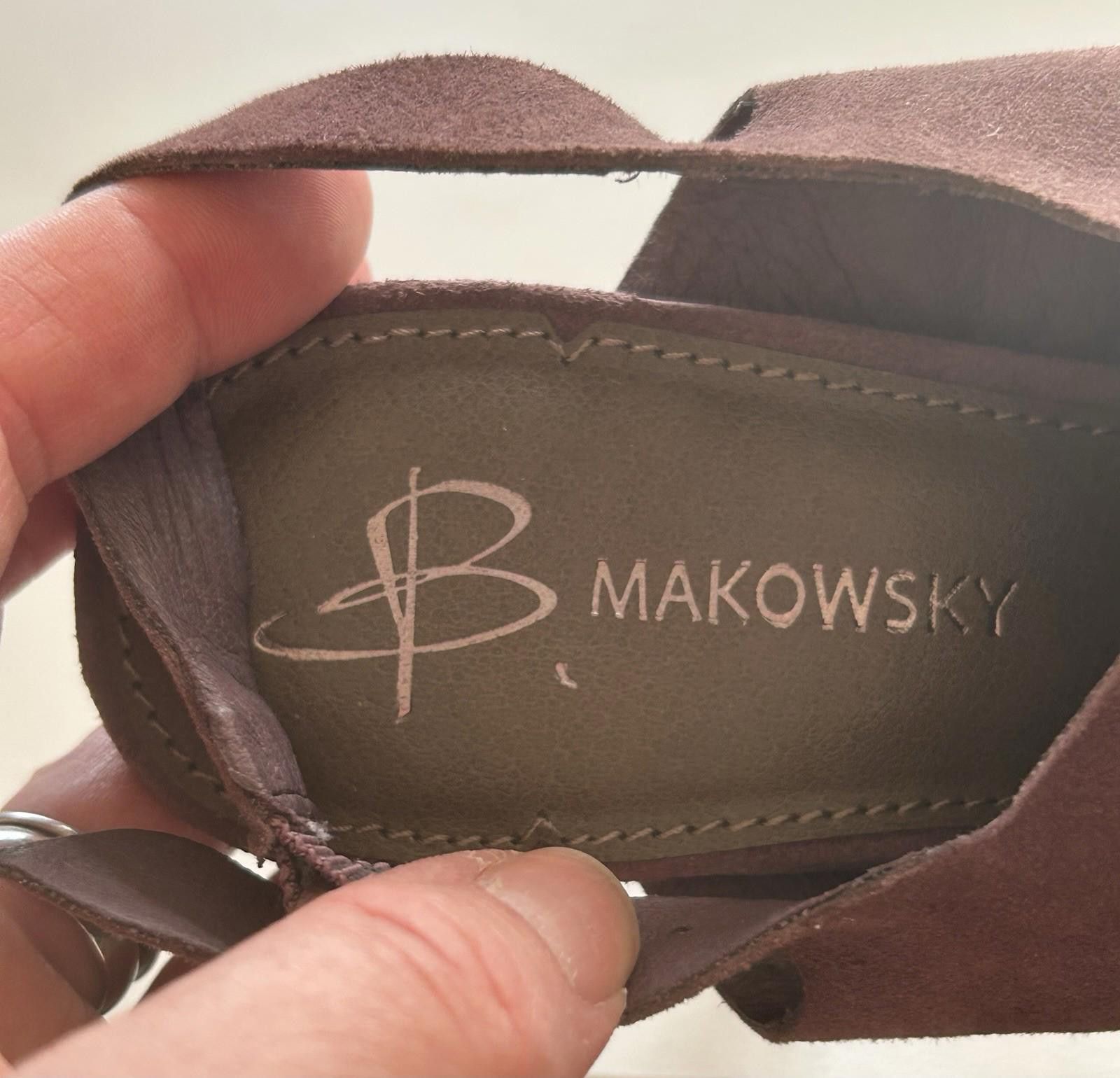 Other B Makowsky Isla Plum Suede Leather Slingback Cone Heel Sz8.5 Size US 8.5 / IT 38.5 - 7 Thumbnail