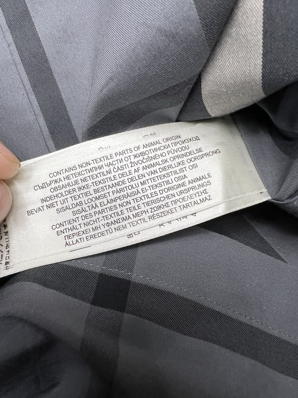 Burberry Burberry Grey Checked Shirt Size Medium Size US M / EU 48-50 / 2 - 6 Thumbnail