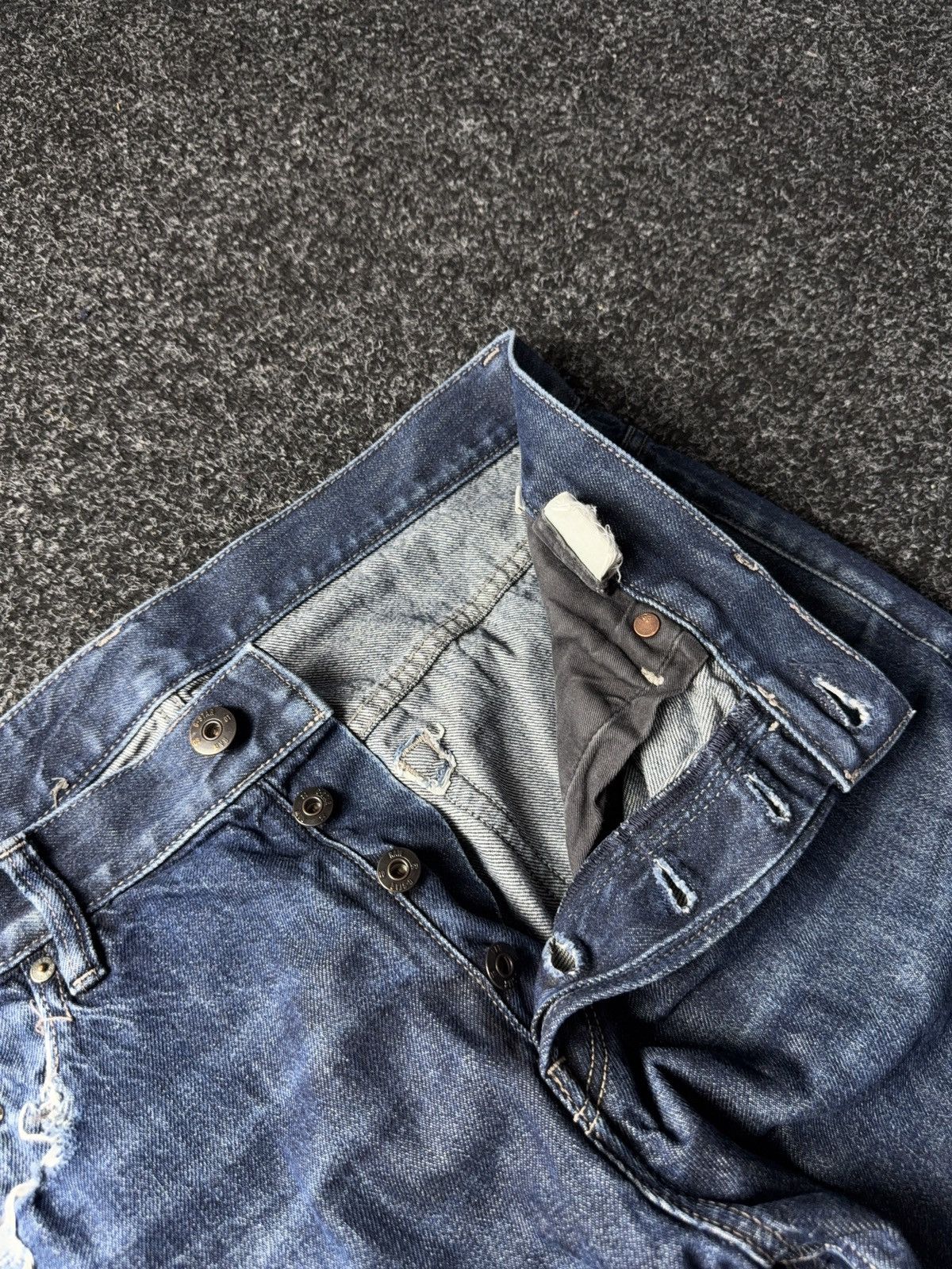 G-Star 00s Y2K G-Star RAW 3301 Straight Jeans Vintage Wash Size US 35 - 9 Thumbnail