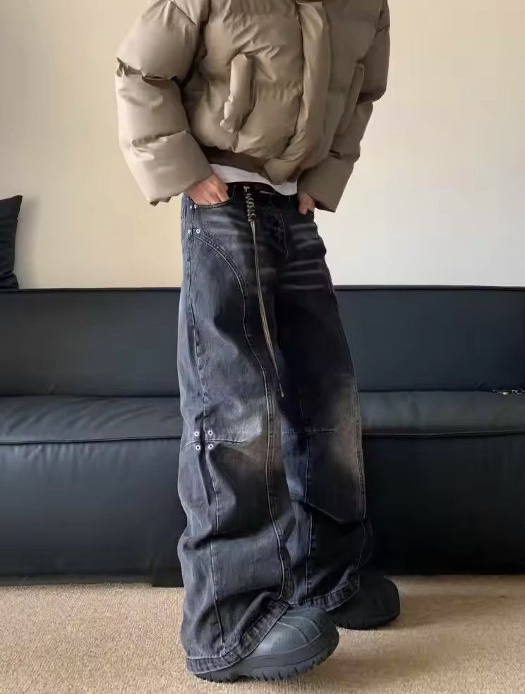 Jean × Vintage straight leg washed denim jeans Size US 29 - 1 Thumbnail