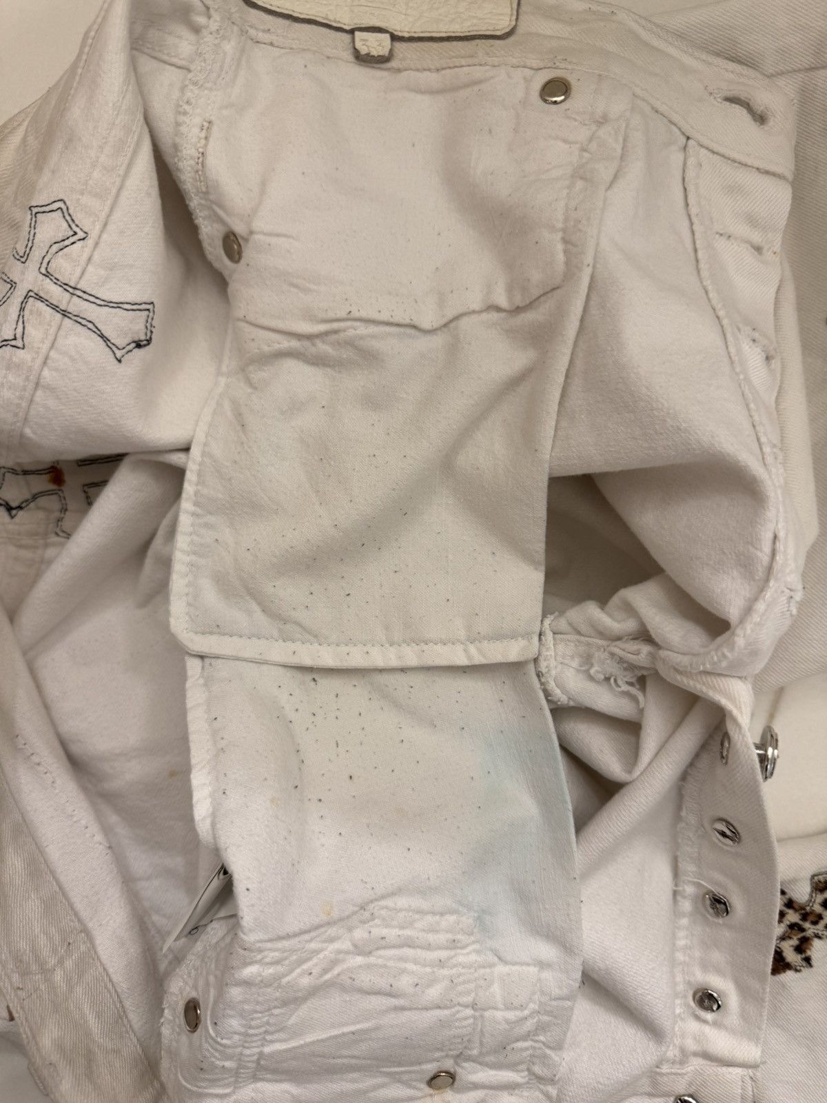 Chrome Hearts Chrome hearts cheetah patch jeans Size US 33 - 20 Thumbnail