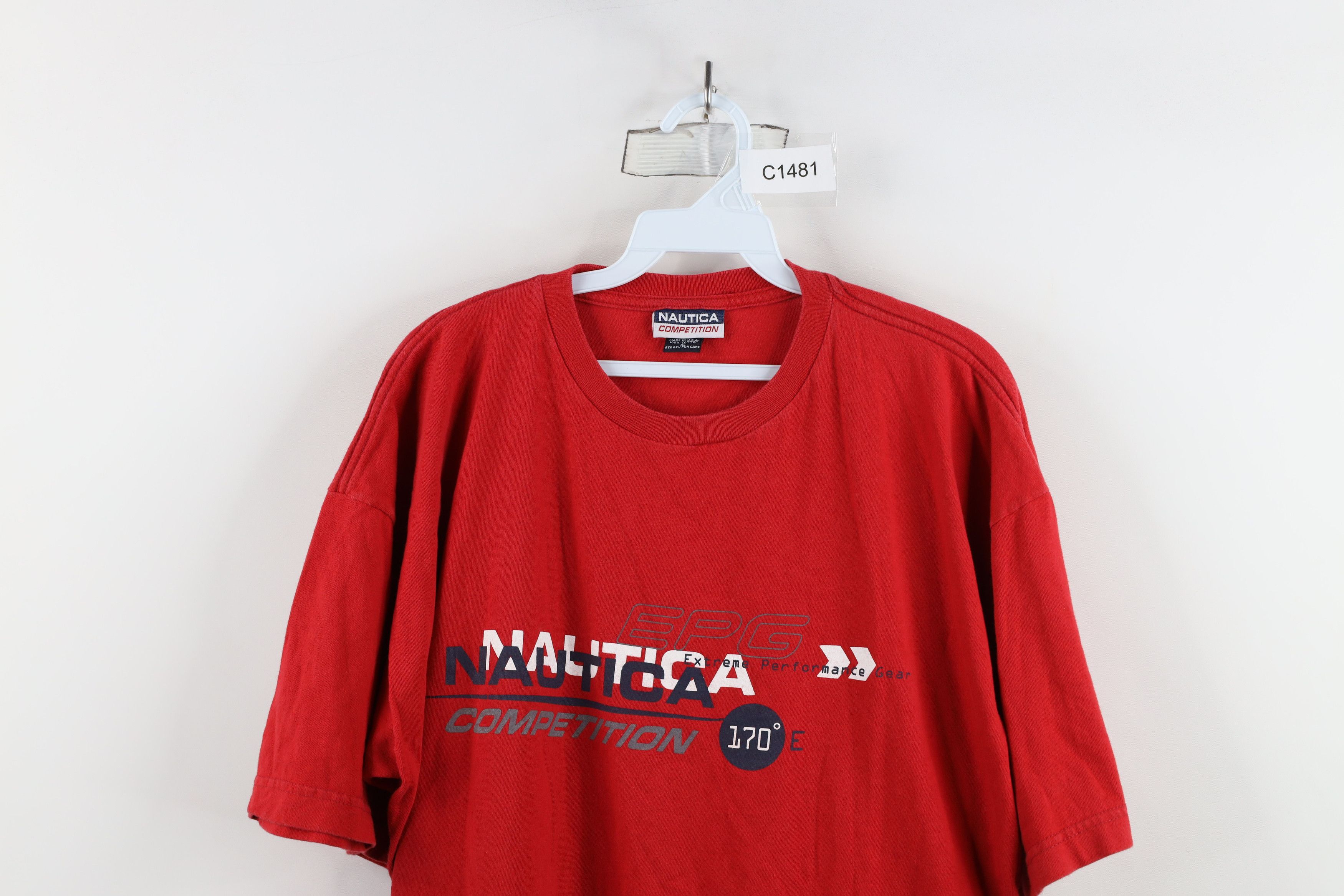 Nautica × Vintage Vintage 90s Nautica Competition Short Sleeve T-Shirt USA Size US XL / EU 56 / 4 - 2 Thumbnail