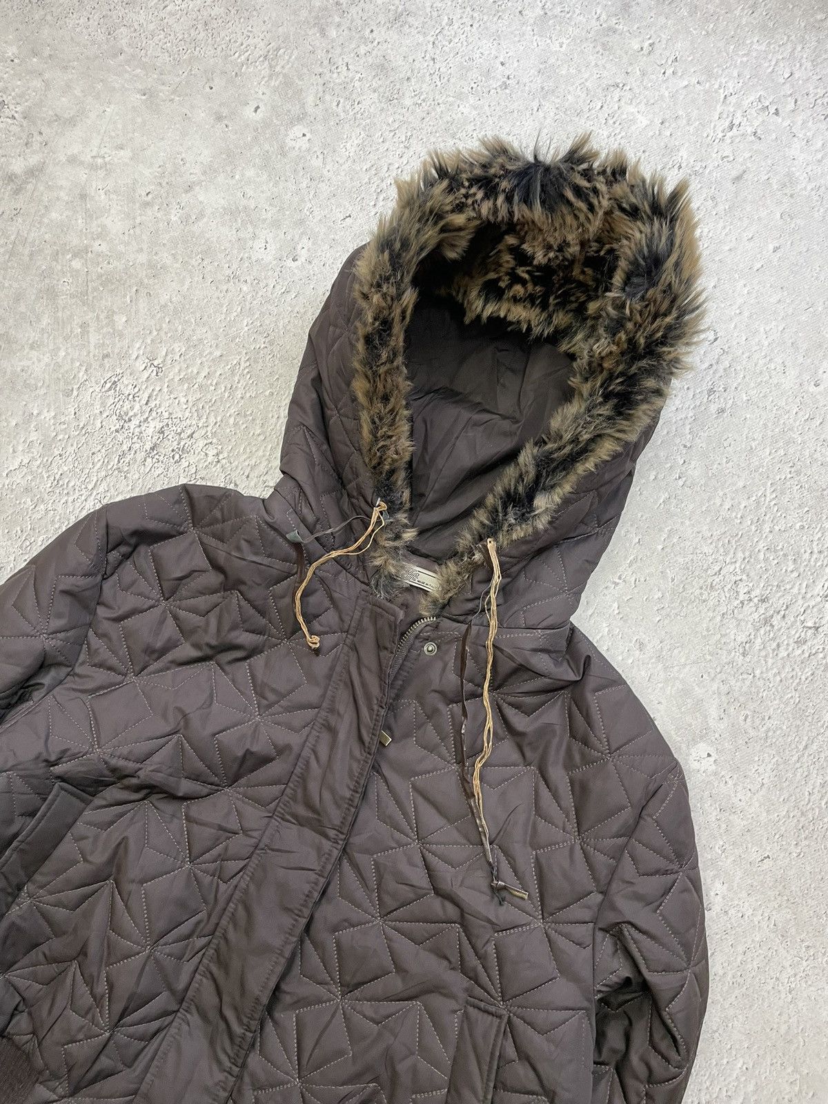 PPFM Rare hysteric glamour style fur hood cropped bomber jacket Size US M / EU 48-50 / 2 - 3 Thumbnail