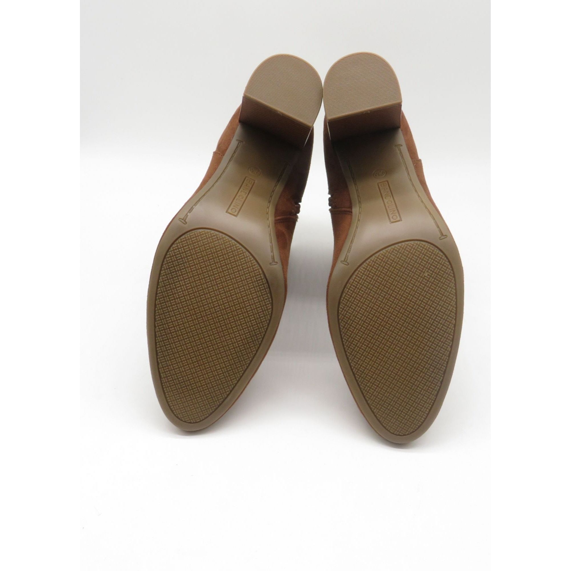 Other Bandolino Womens Dark Natural Suede Ankle Boots Block Heel 9 Size US 9.5 / IT 39.5 - 7 Thumbnail